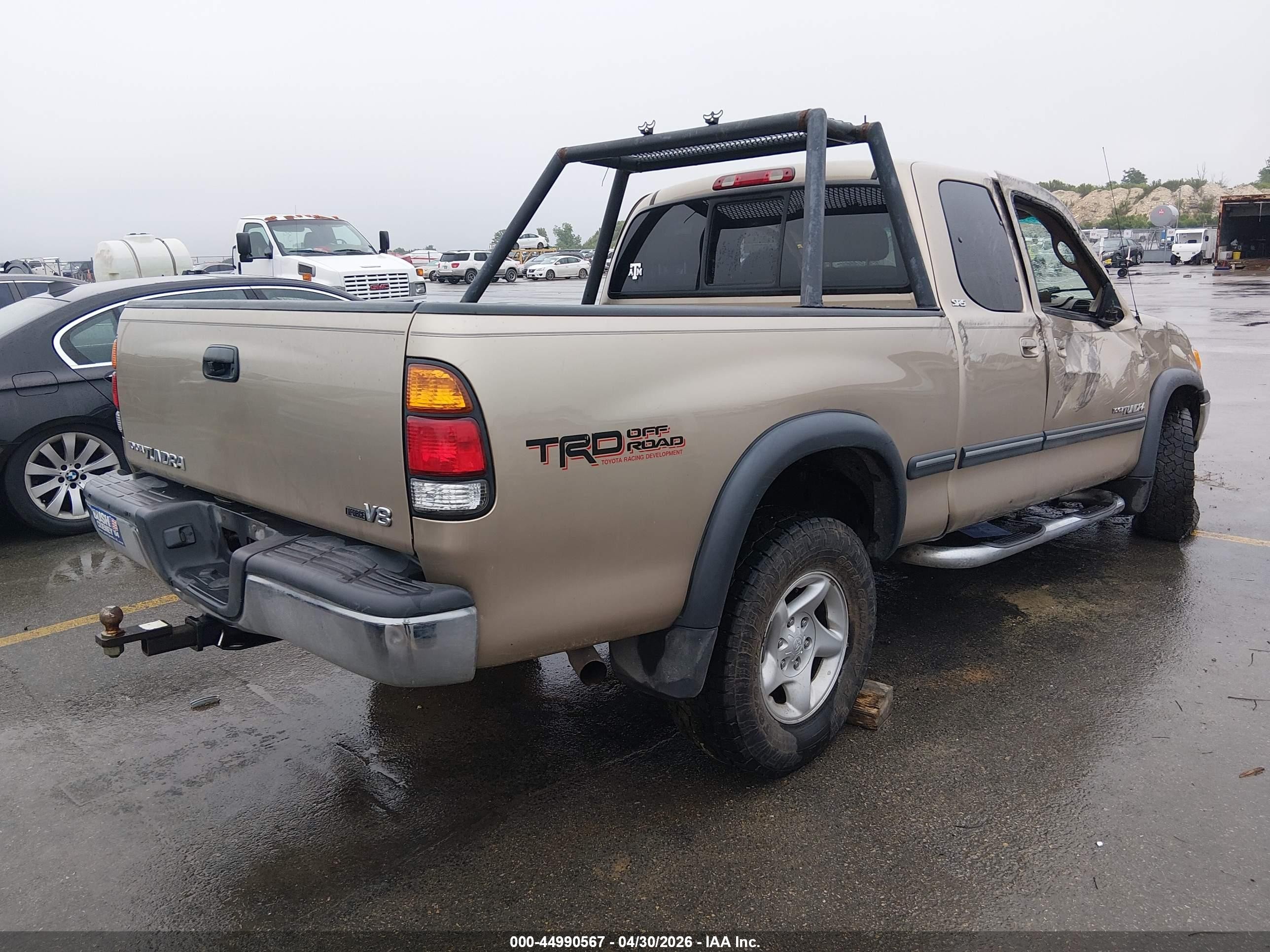 2002 Toyota Tundra Sr5 V8 Tan vin: 5TBRT34152S277576