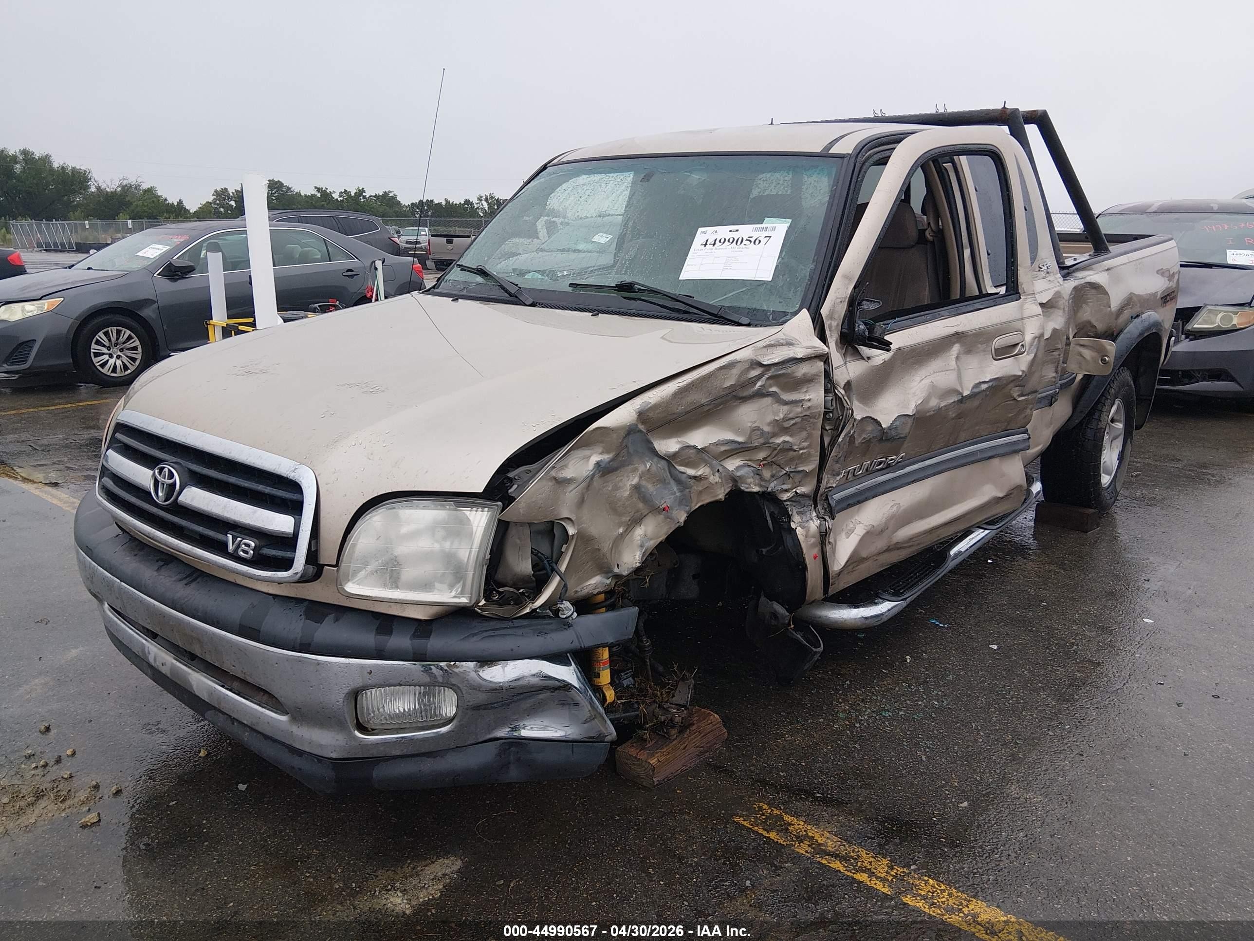 2002 Toyota Tundra Sr5 V8 Tan vin: 5TBRT34152S277576