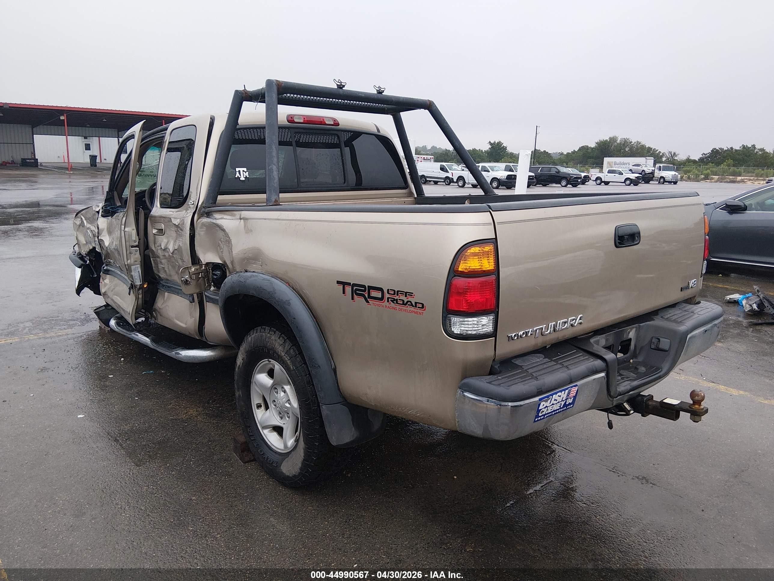 2002 Toyota Tundra Sr5 V8 Tan vin: 5TBRT34152S277576