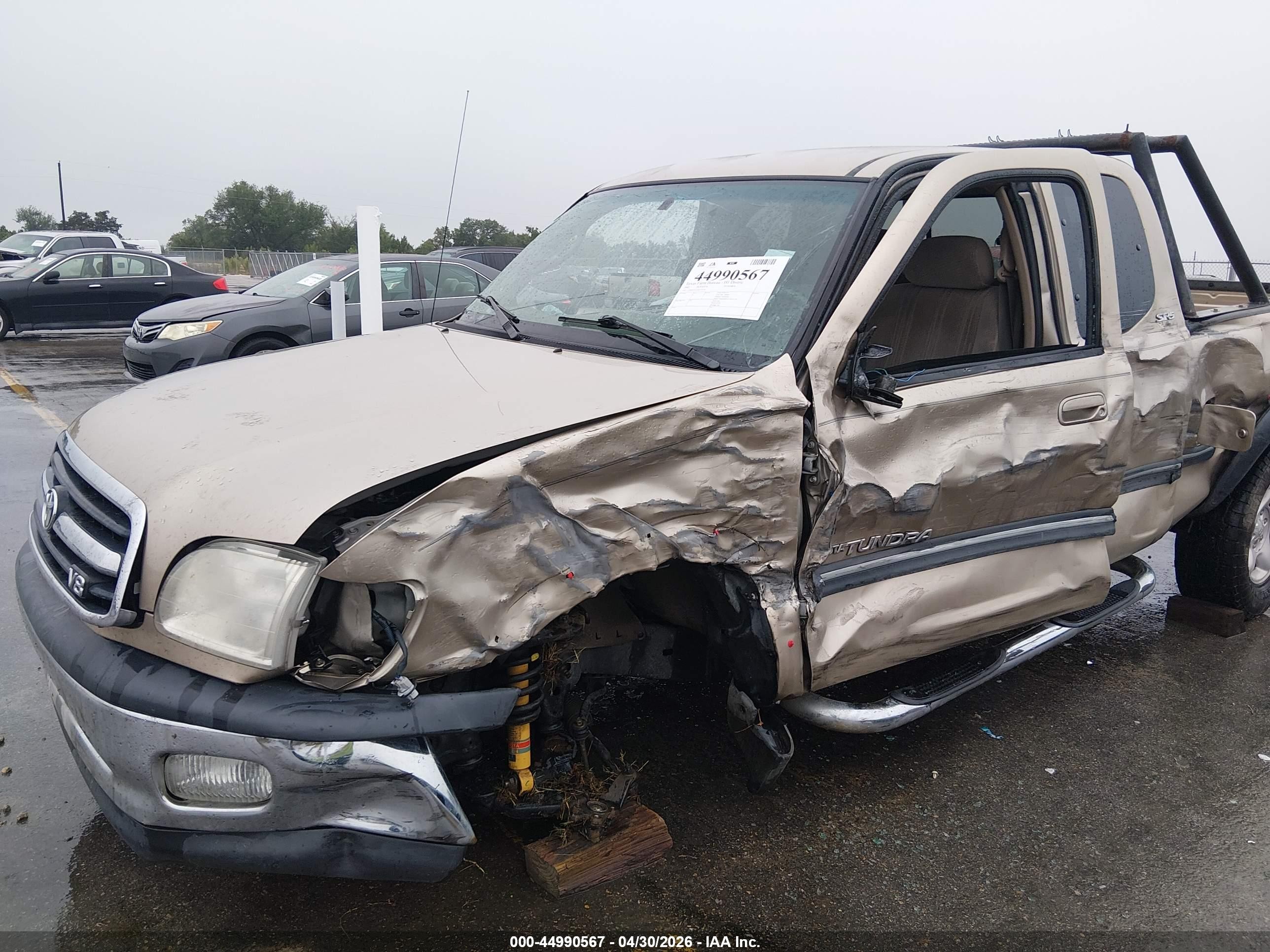2002 Toyota Tundra Sr5 V8 Tan vin: 5TBRT34152S277576