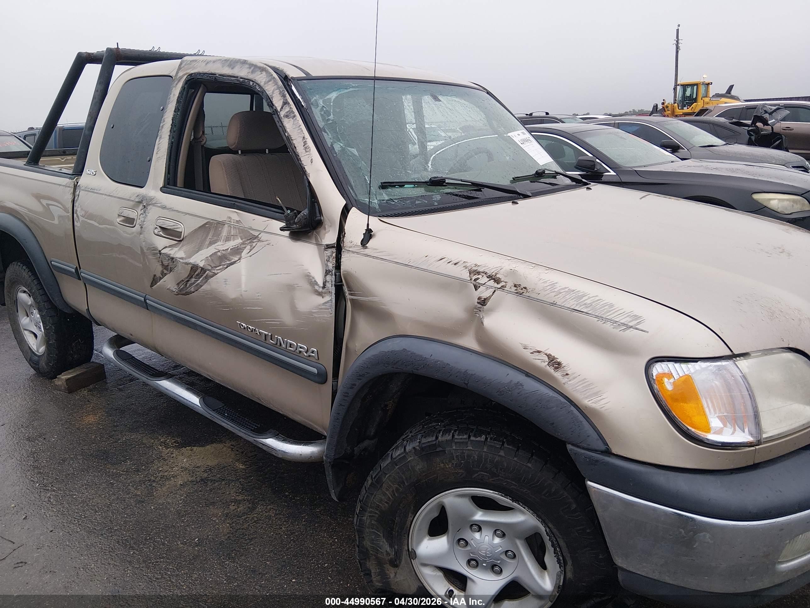 2002 Toyota Tundra Sr5 V8 Tan vin: 5TBRT34152S277576