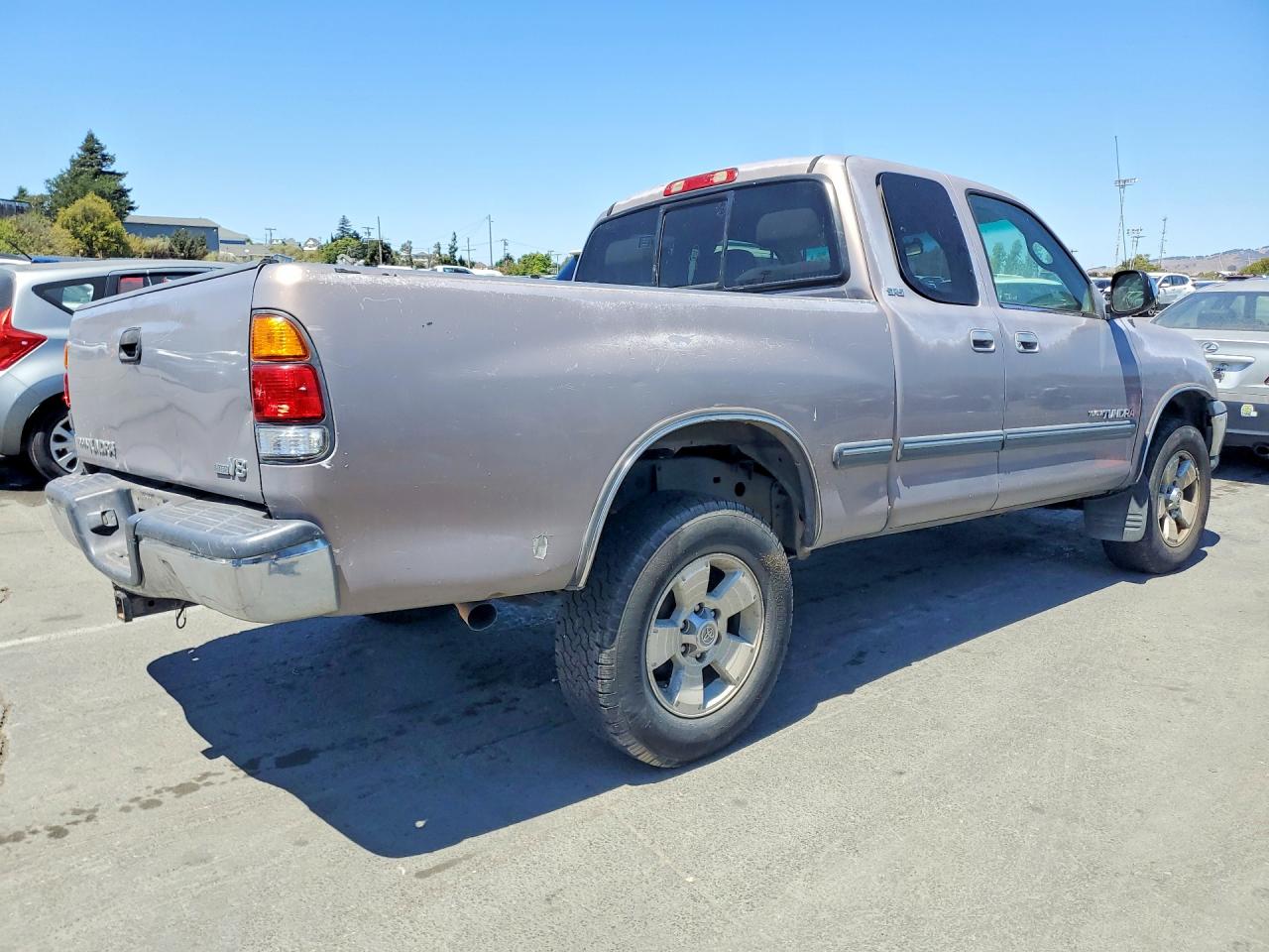 2002 Toyota Tundra Sr5 V8 Gray vin: 5TBRT34152S277741