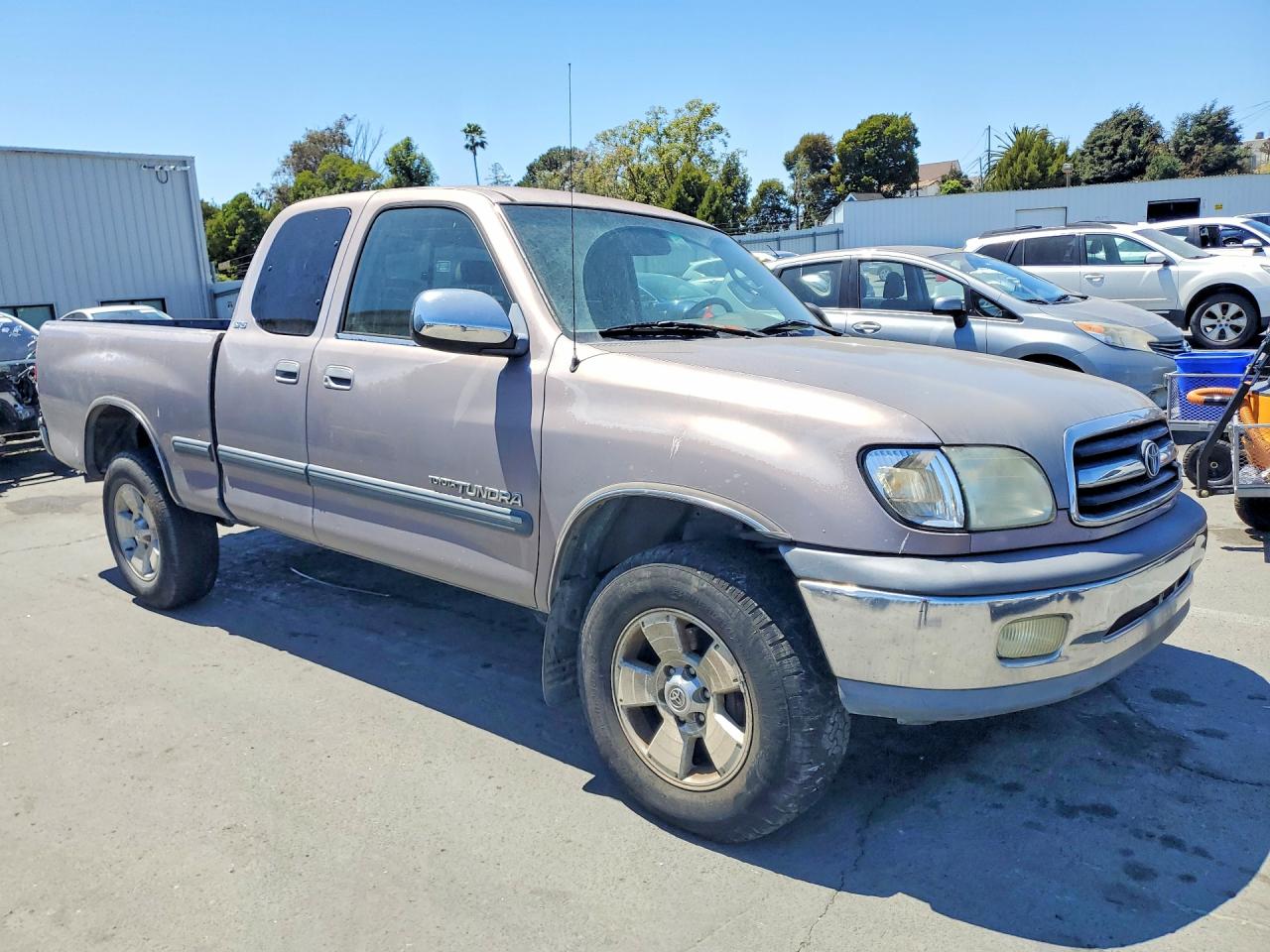 2002 Toyota Tundra Sr5 V8 Gray vin: 5TBRT34152S277741