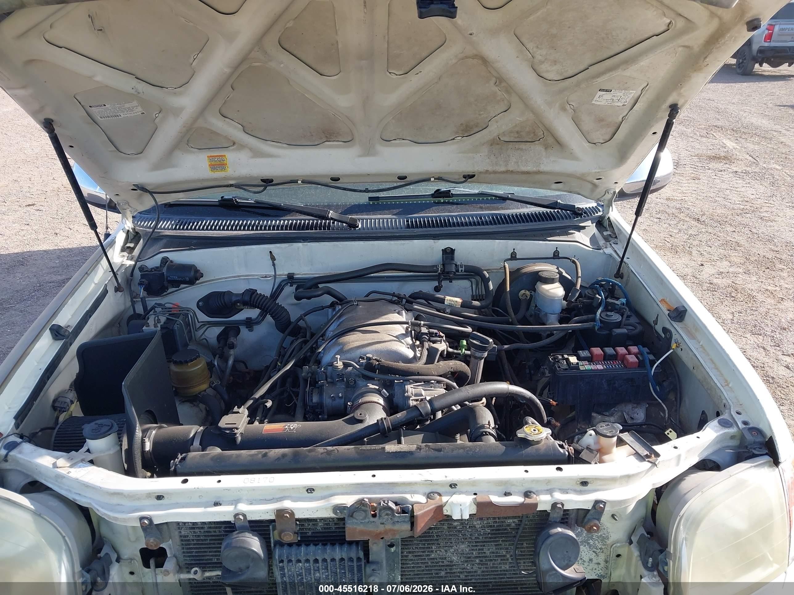 2002 Toyota Tundra Access Cab/access Cab Sr5 White vin: 5TBRT34152S285659