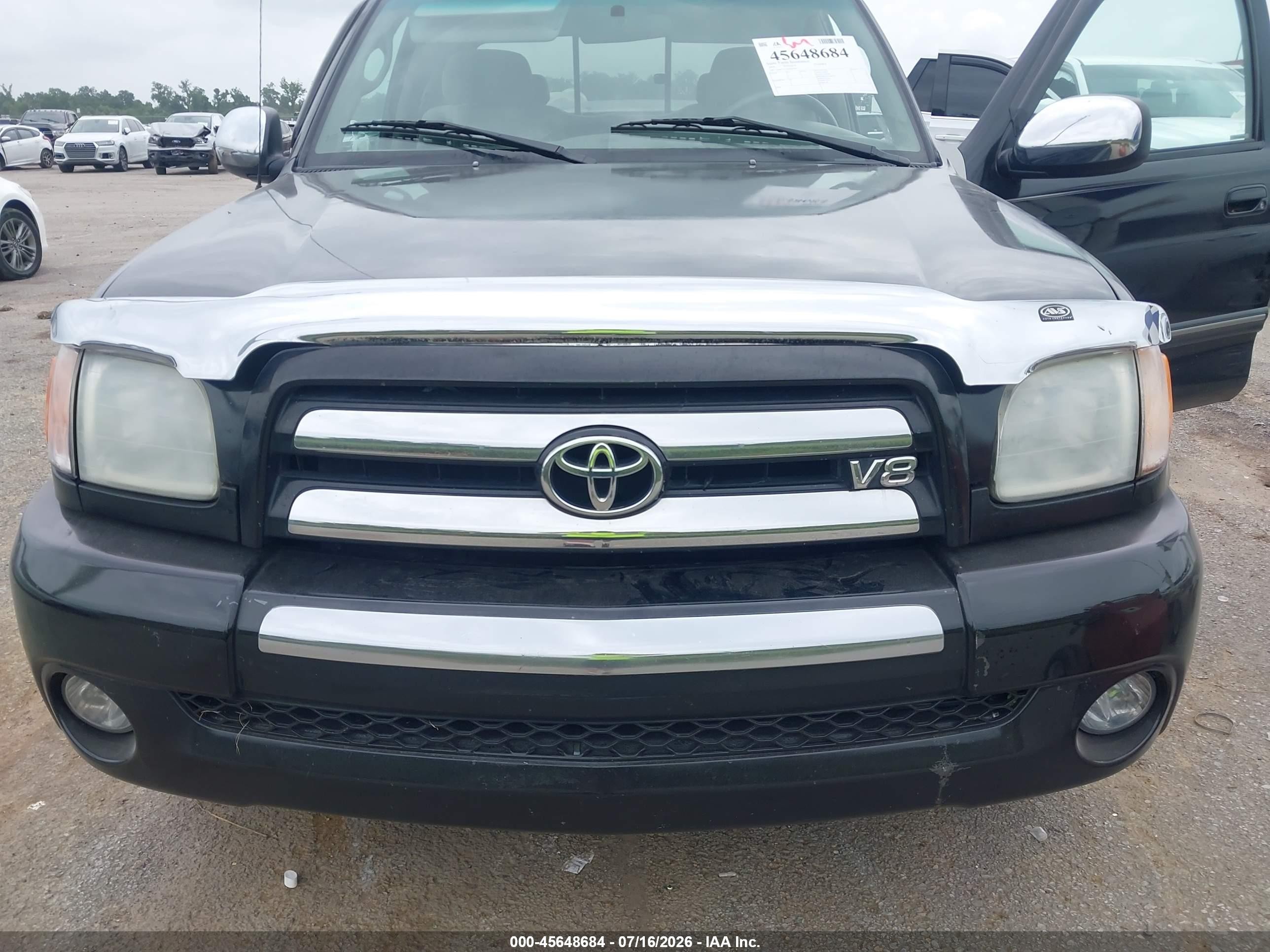 2004 Toyota Tundra Sr5 V8 Black vin: 5TBRT34154S446790