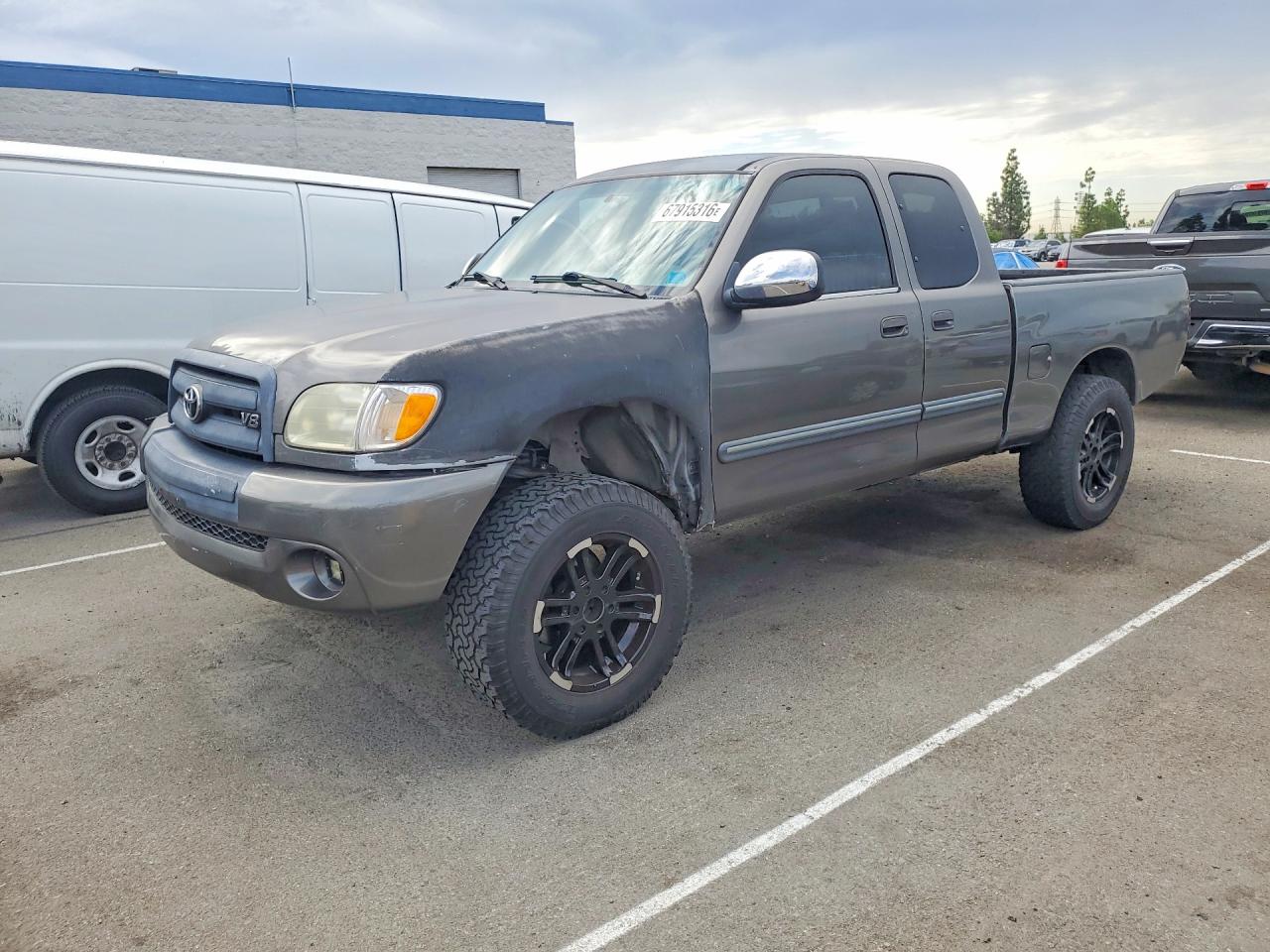 2004 Toyota Tundra Sr5 Gray vin: 5TBRT34154S452847