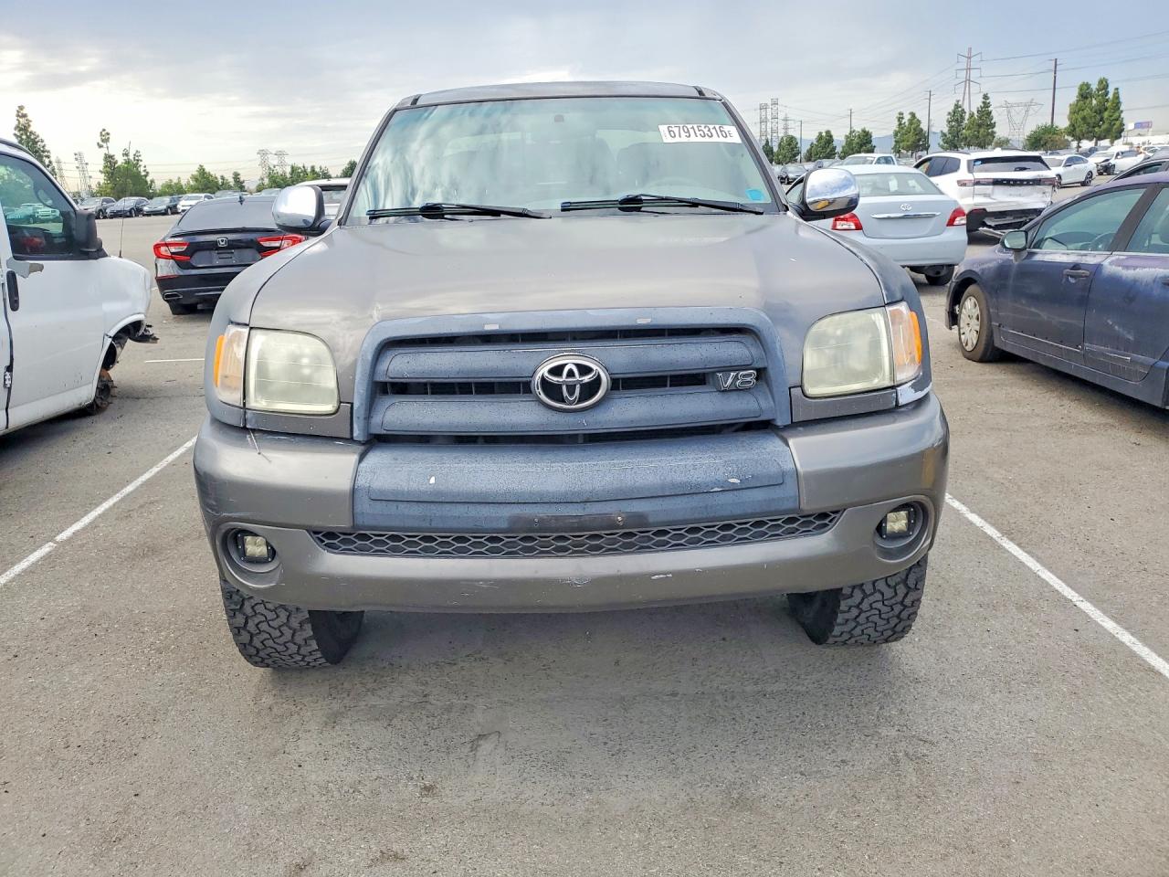 2004 Toyota Tundra Sr5 Gray vin: 5TBRT34154S452847