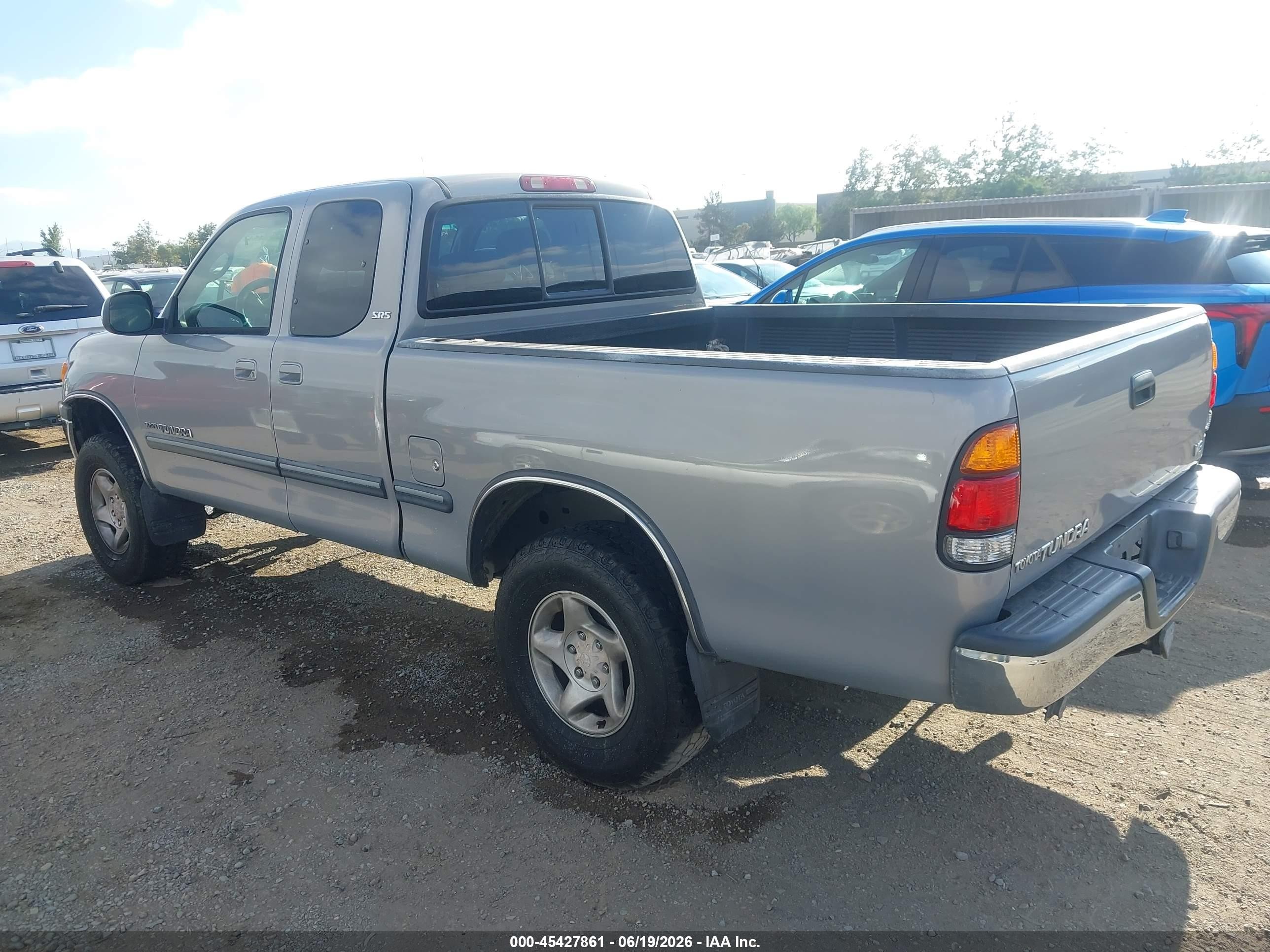 2001 Toyota Tundra Sr5 V8 Gray vin: 5TBRT34171S199073