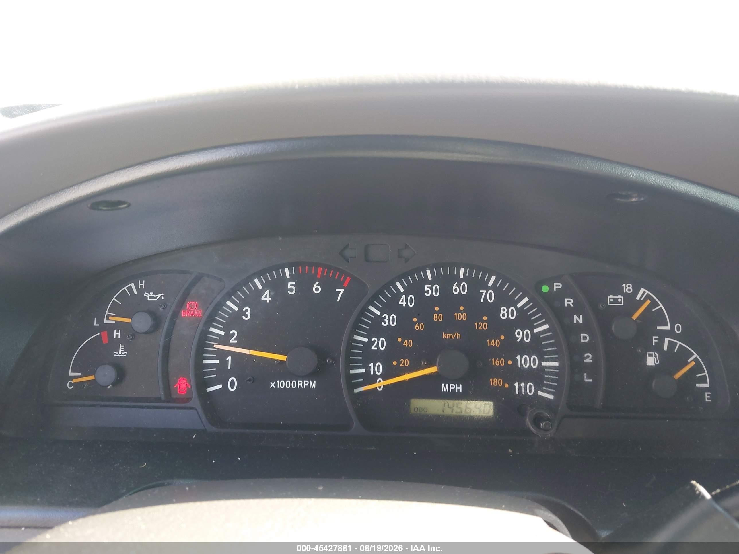 2001 Toyota Tundra Sr5 V8 Gray vin: 5TBRT34171S199073