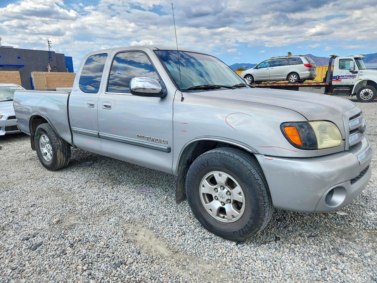 2003 Toyota Tundra Sr5 Gray vin: 5TBRT34173S352764