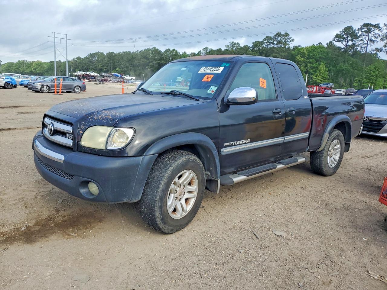 2004 Toyota Tundra Sr5 Black vin: 5TBRT34174S454440