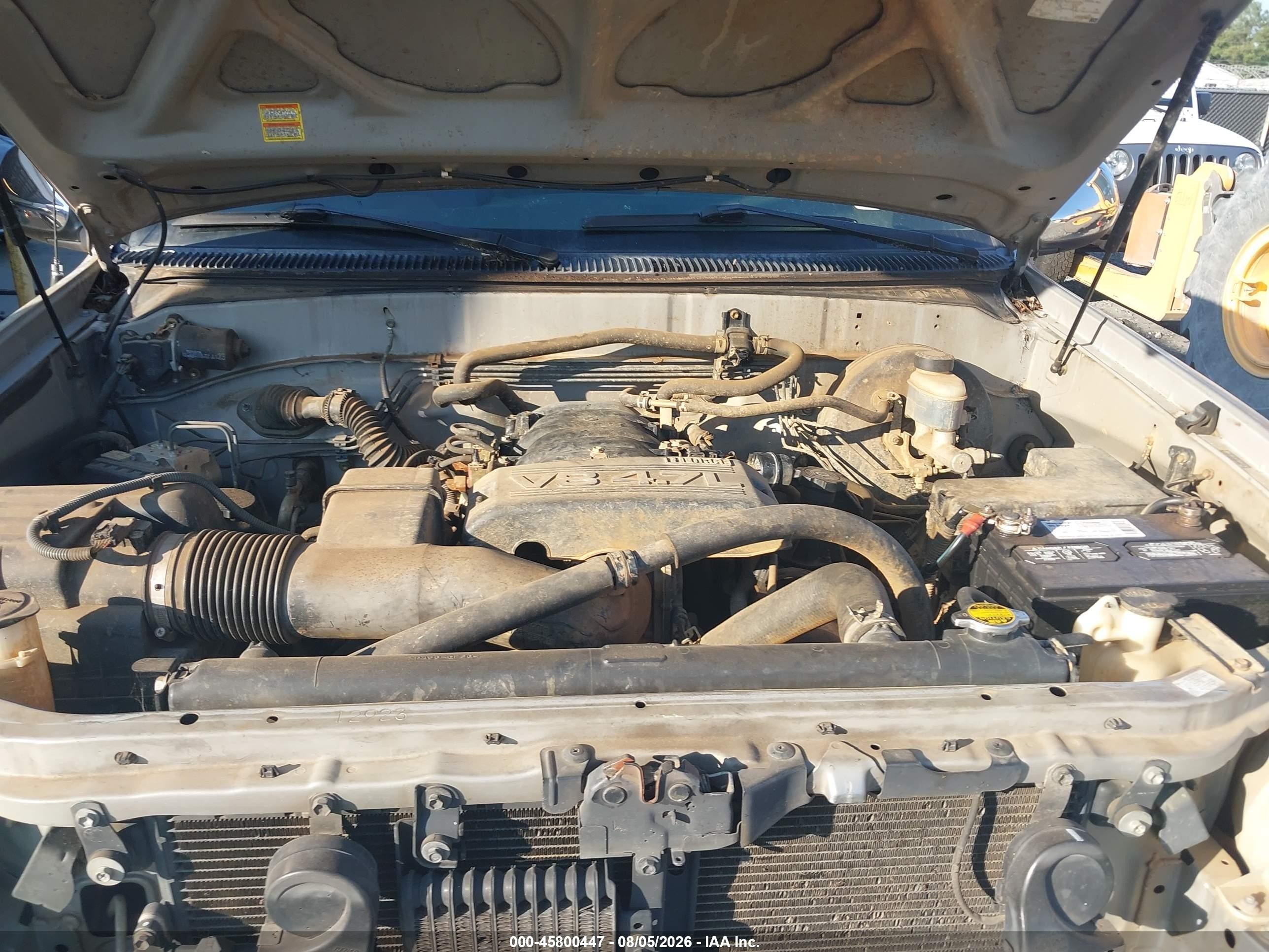 2006 Toyota Tundra Sr5 V8 Gray vin: 5TBRT34176S475162