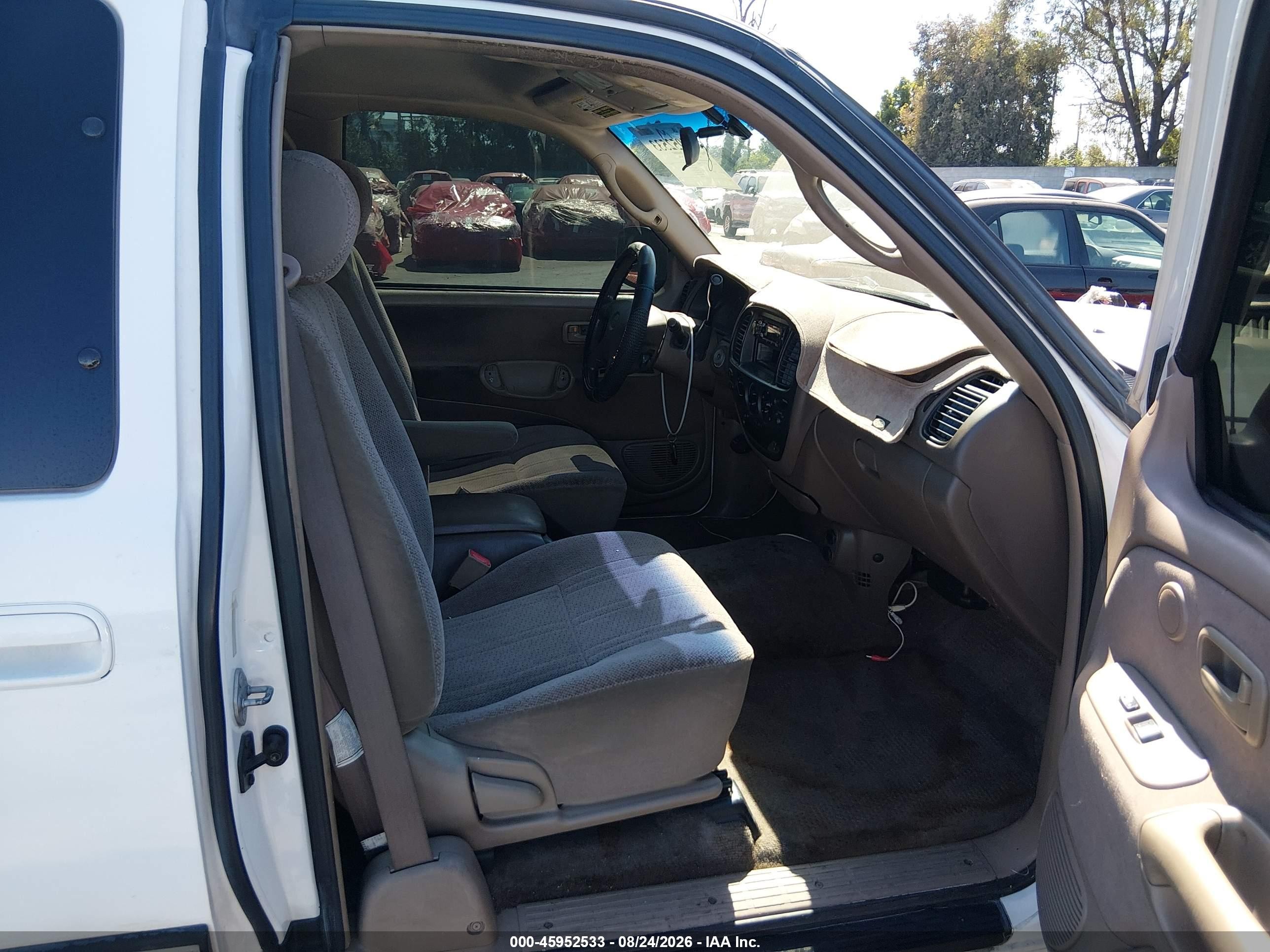 2001 Toyota Tundra Sr5 V8 White vin: 5TBRT34181S204247