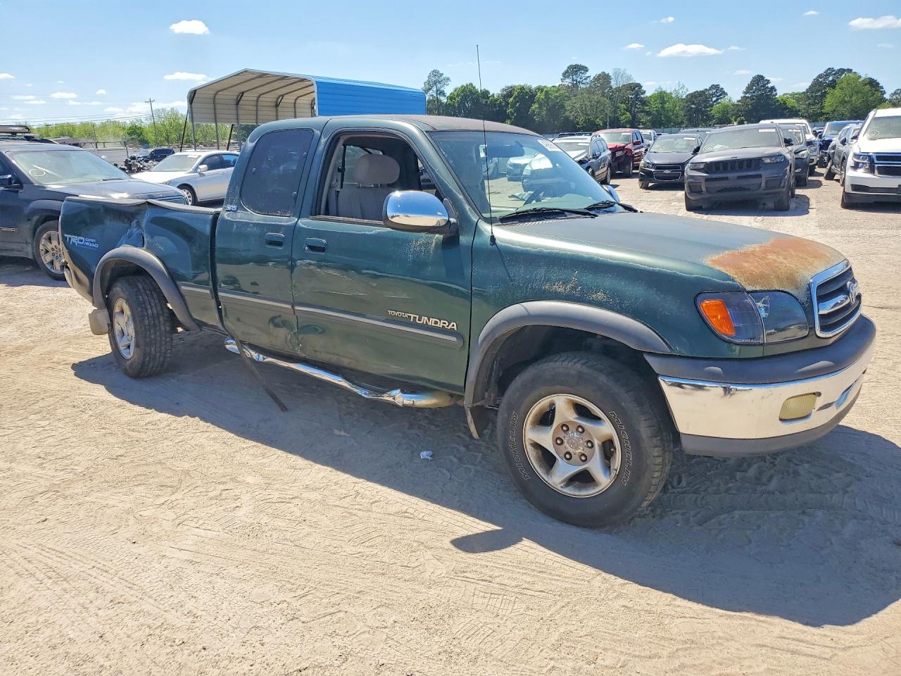 2002 Toyota Tundra Sr5 V8 Green vin: 5TBRT34182S303099