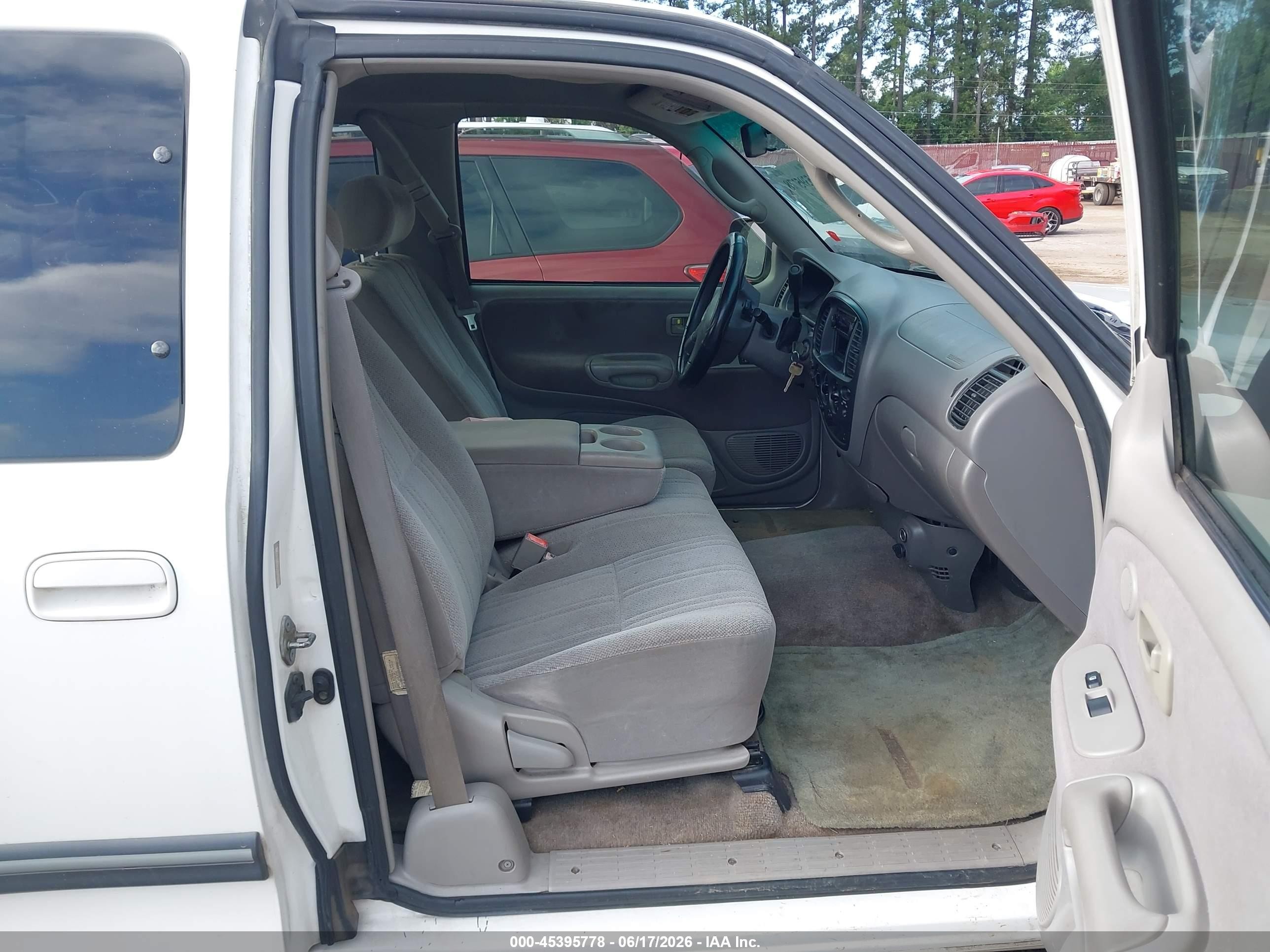 2002 Toyota Tundra Sr5 V8 White vin: 5TBRT34182S326558
