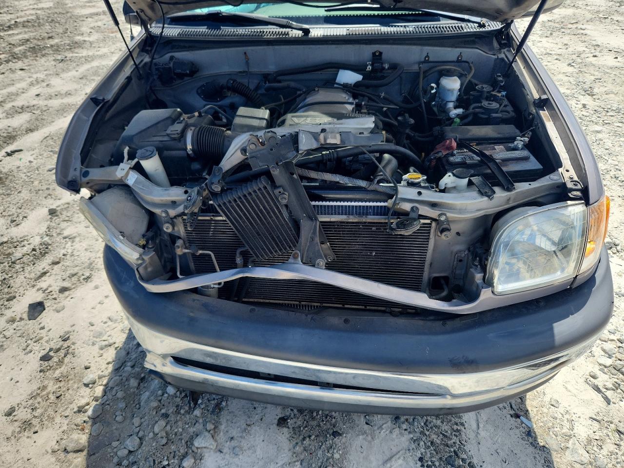 2001 Toyota Tundra Sr5 Серый vin: 5TBRT34191S183442