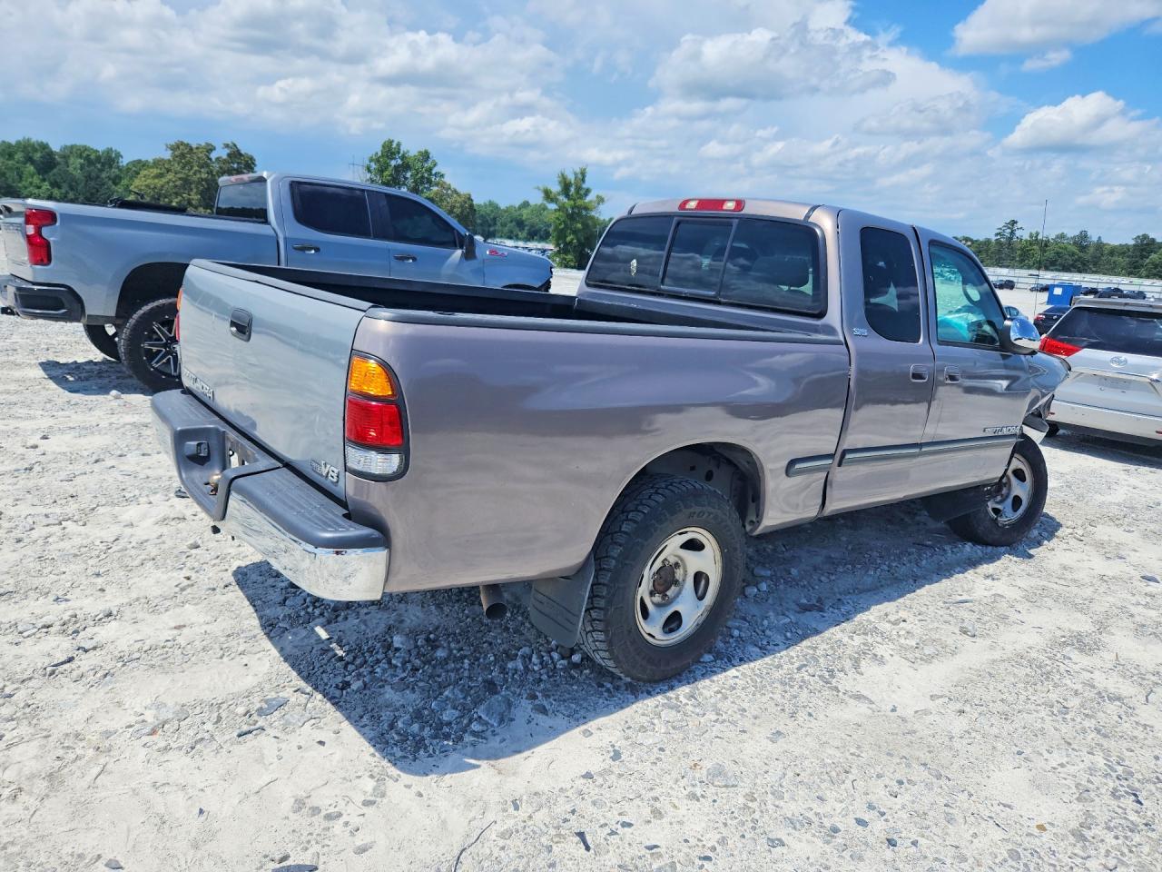 2001 Toyota Tundra Sr5 Серый vin: 5TBRT34191S183442