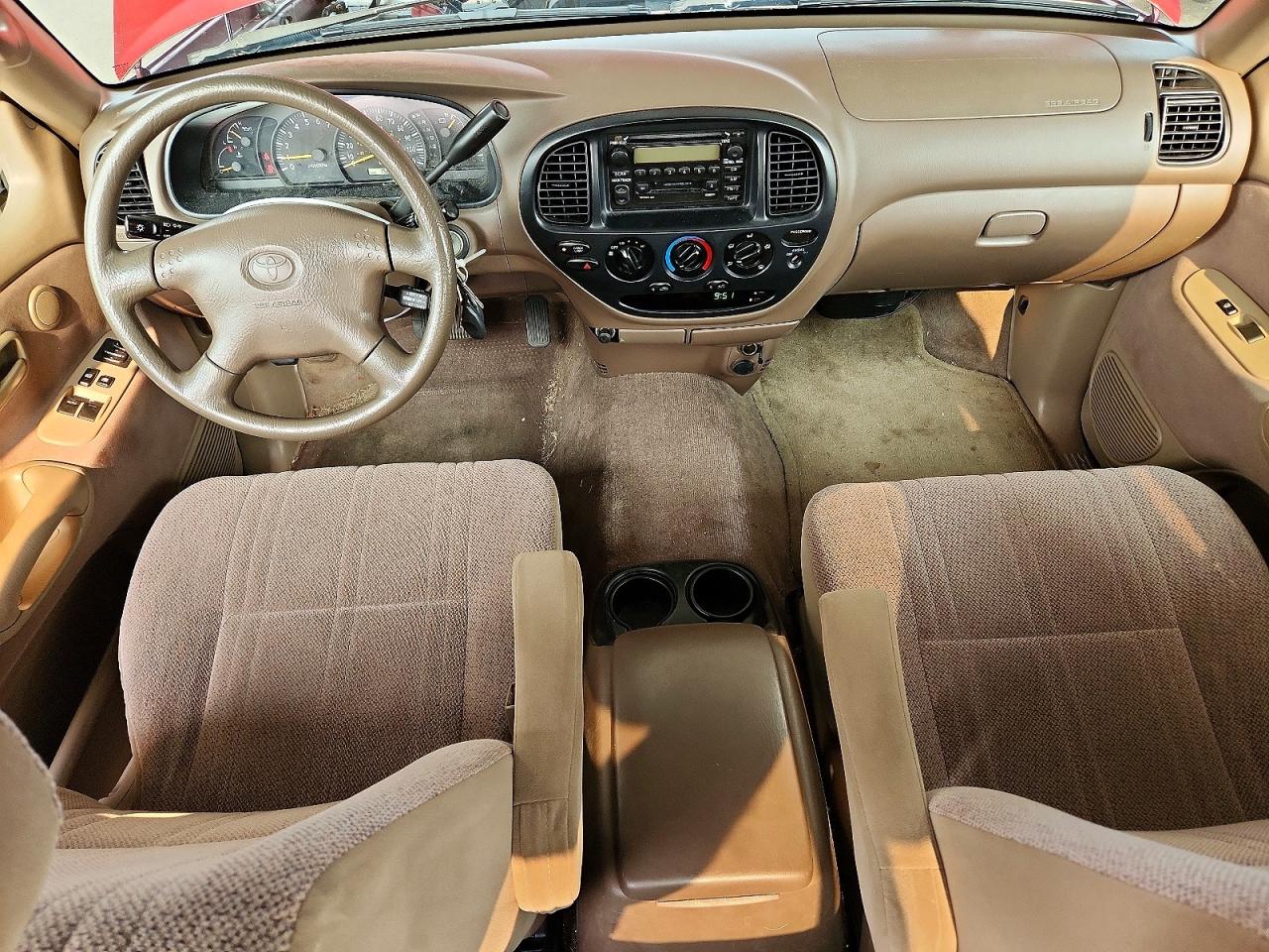 2002 Toyota Tundra Sr5 V8 Burgundy vin: 5TBRT34192S236061