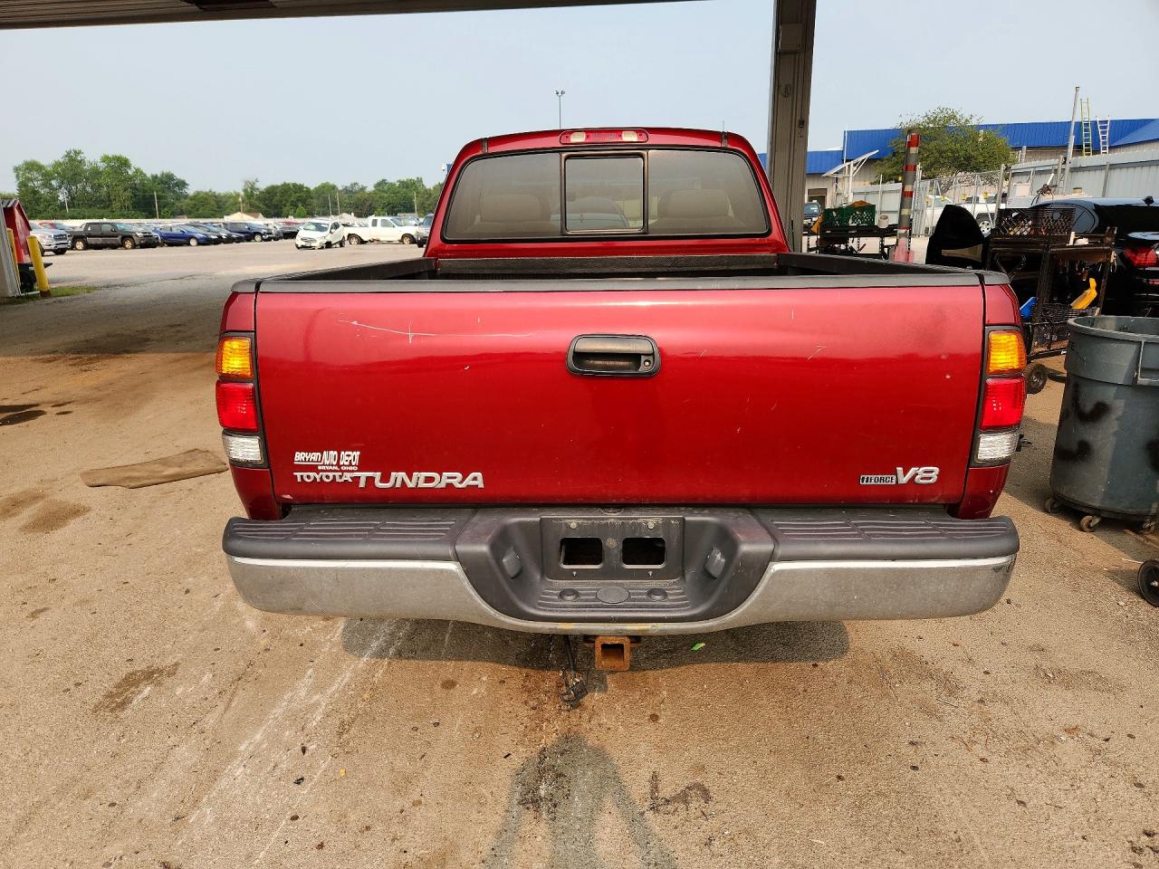 2002 Toyota Tundra Sr5 V8 Burgundy vin: 5TBRT34192S236061