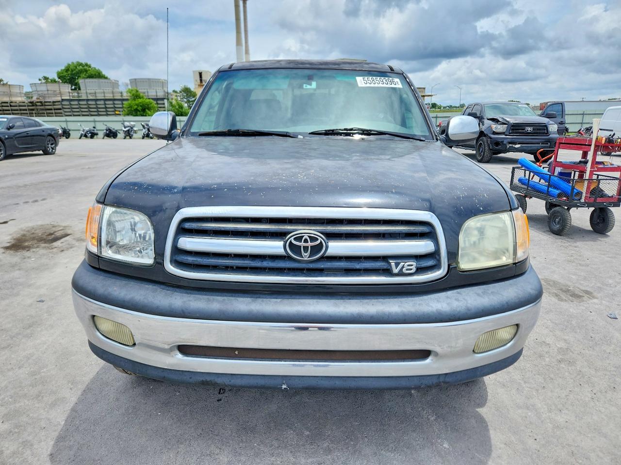 2002 Toyota Tundra Sr5 V8 Black vin: 5TBRT34192S308778