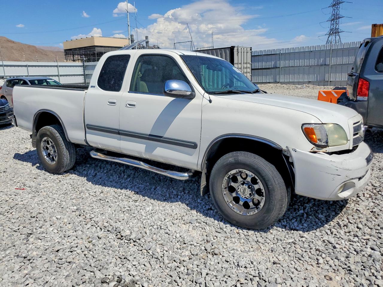 2003 Toyota Tundra Access Cab Sr5 White vin: 5TBRT34193S356315