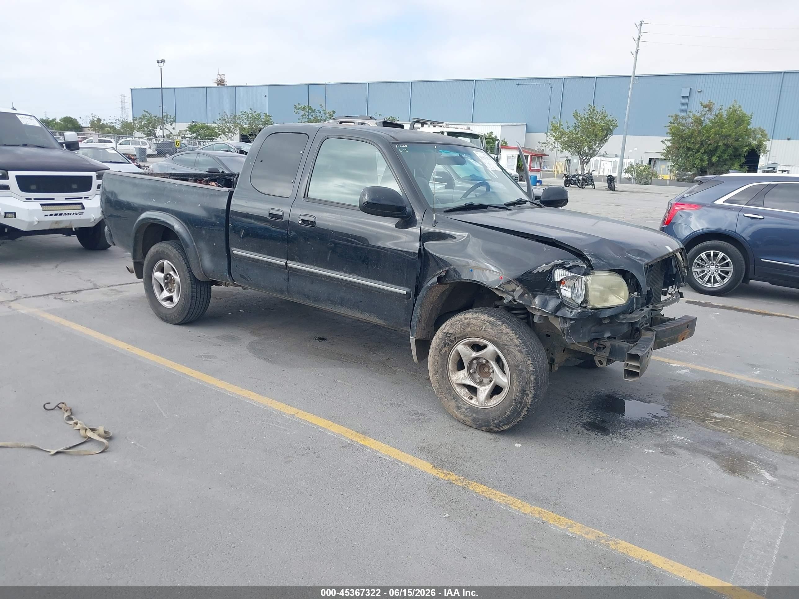 2003 Toyota Tundra Access Cab Sr5 Black vin: 5TBRT34193S425195