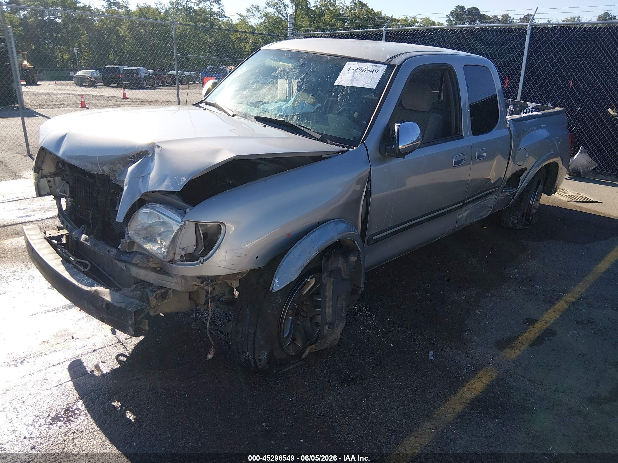 2006 Toyota Tundra Sr5 V8 Gray vin: 5TBRT34196S479875
