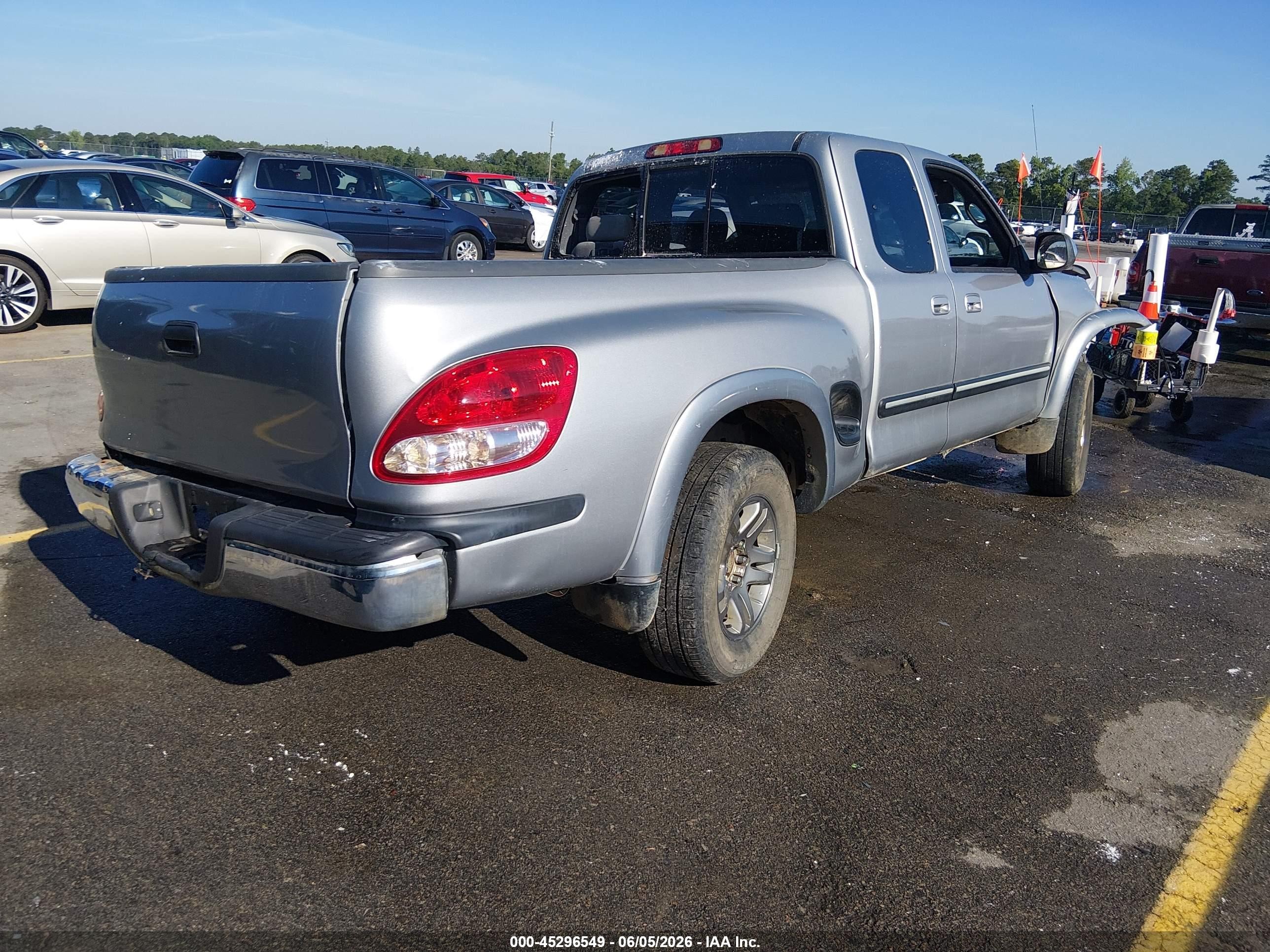 2006 Toyota Tundra Sr5 V8 Gray vin: 5TBRT34196S479875