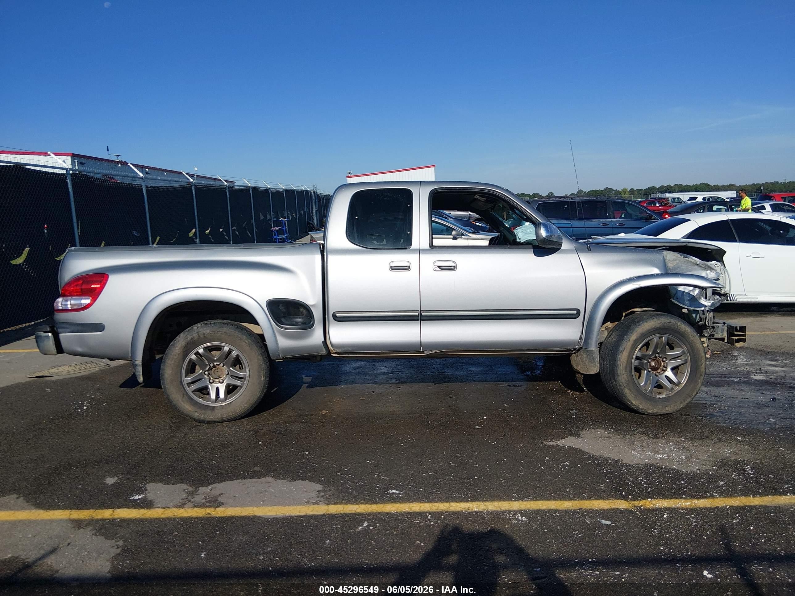 2006 Toyota Tundra Sr5 V8 Gray vin: 5TBRT34196S479875
