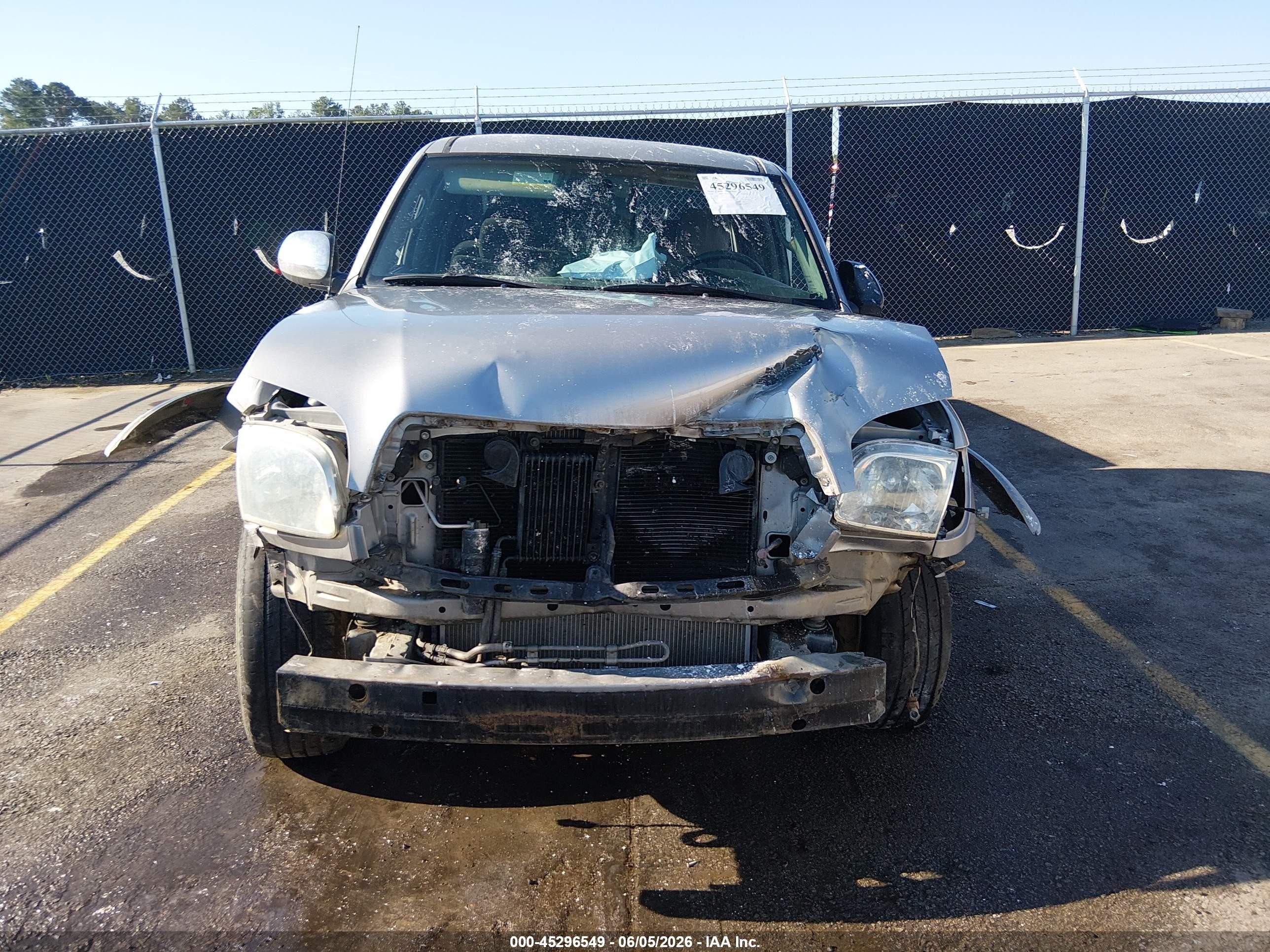 2006 Toyota Tundra Sr5 V8 Gray vin: 5TBRT34196S479875