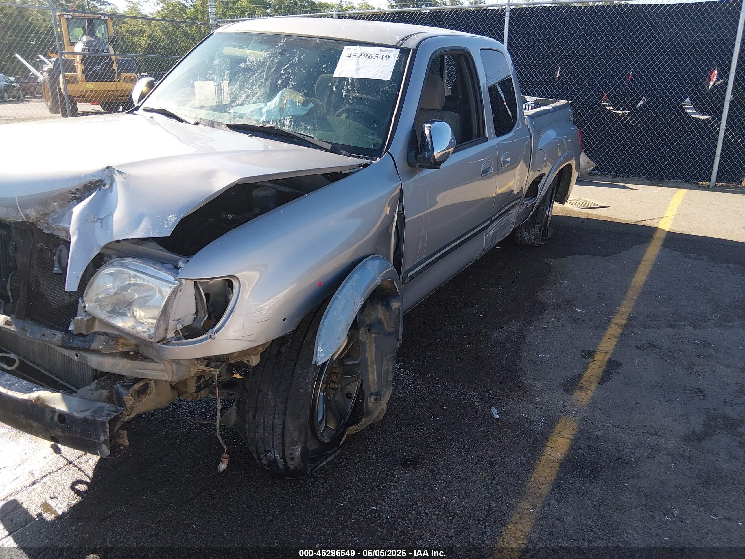 2006 Toyota Tundra Sr5 V8 Gray vin: 5TBRT34196S479875