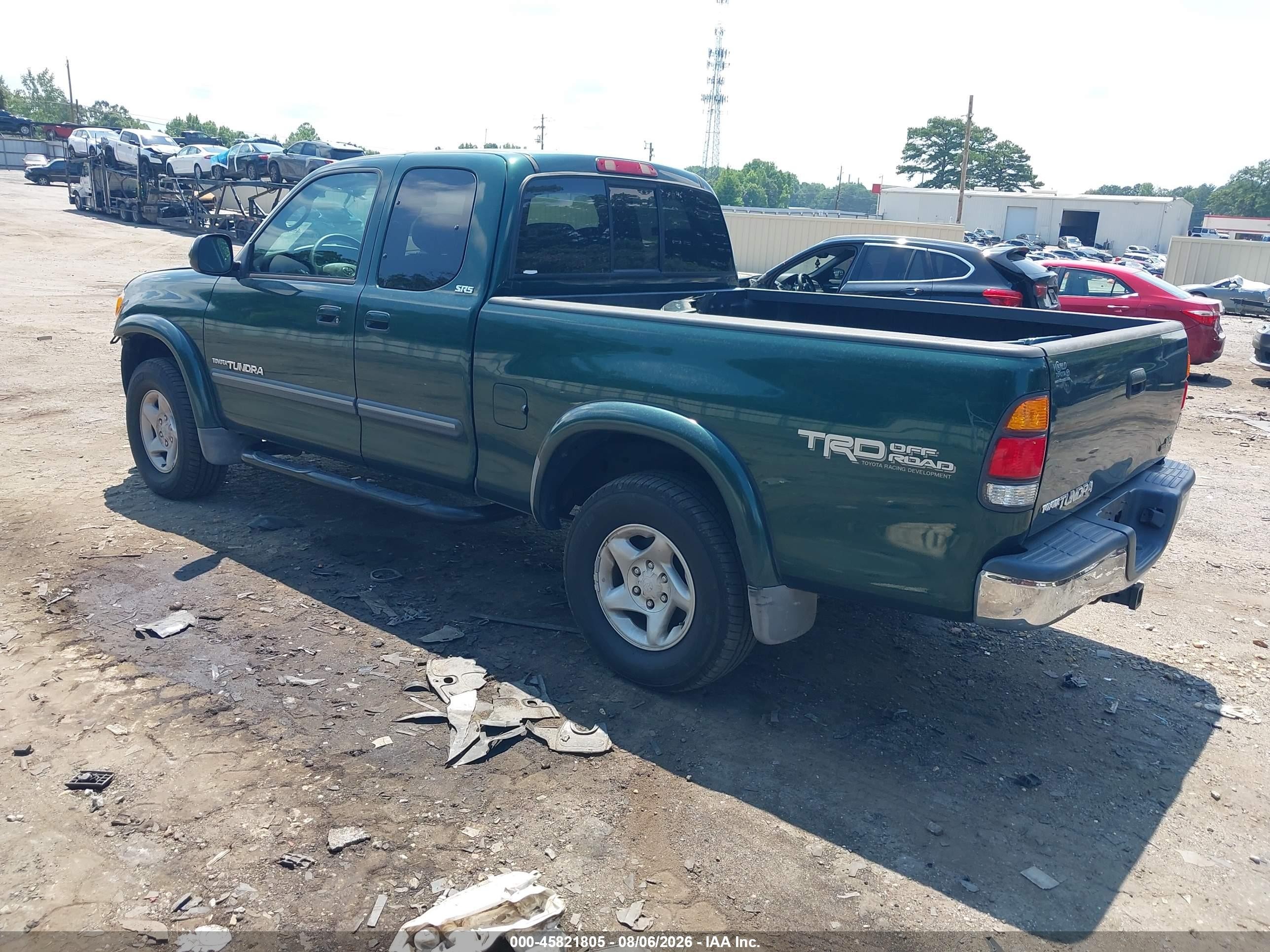 2004 Toyota Tundra Sr5 V8 Green vin: 5TBRT341X4S455131