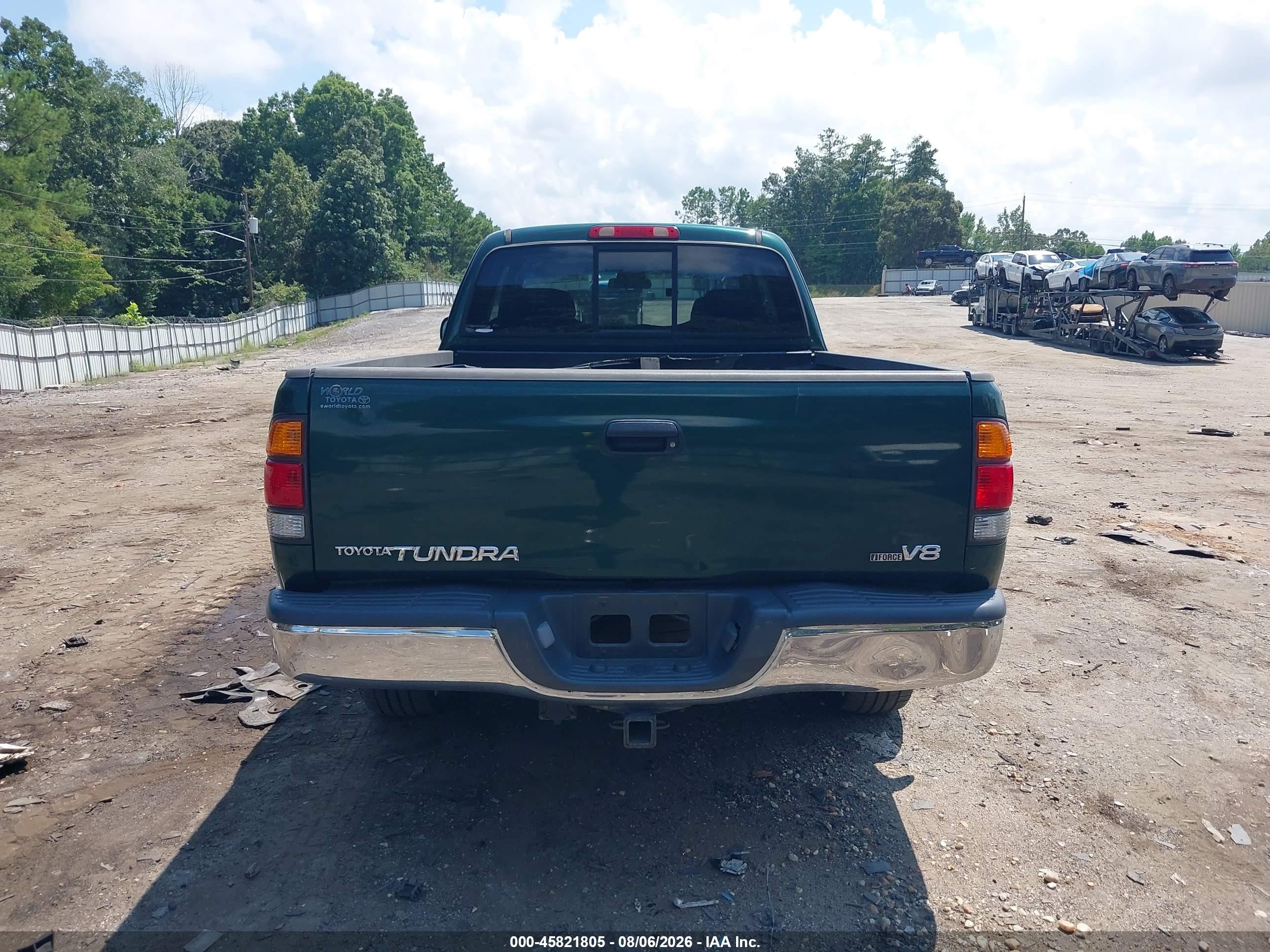 2004 Toyota Tundra Sr5 V8 Green vin: 5TBRT341X4S455131