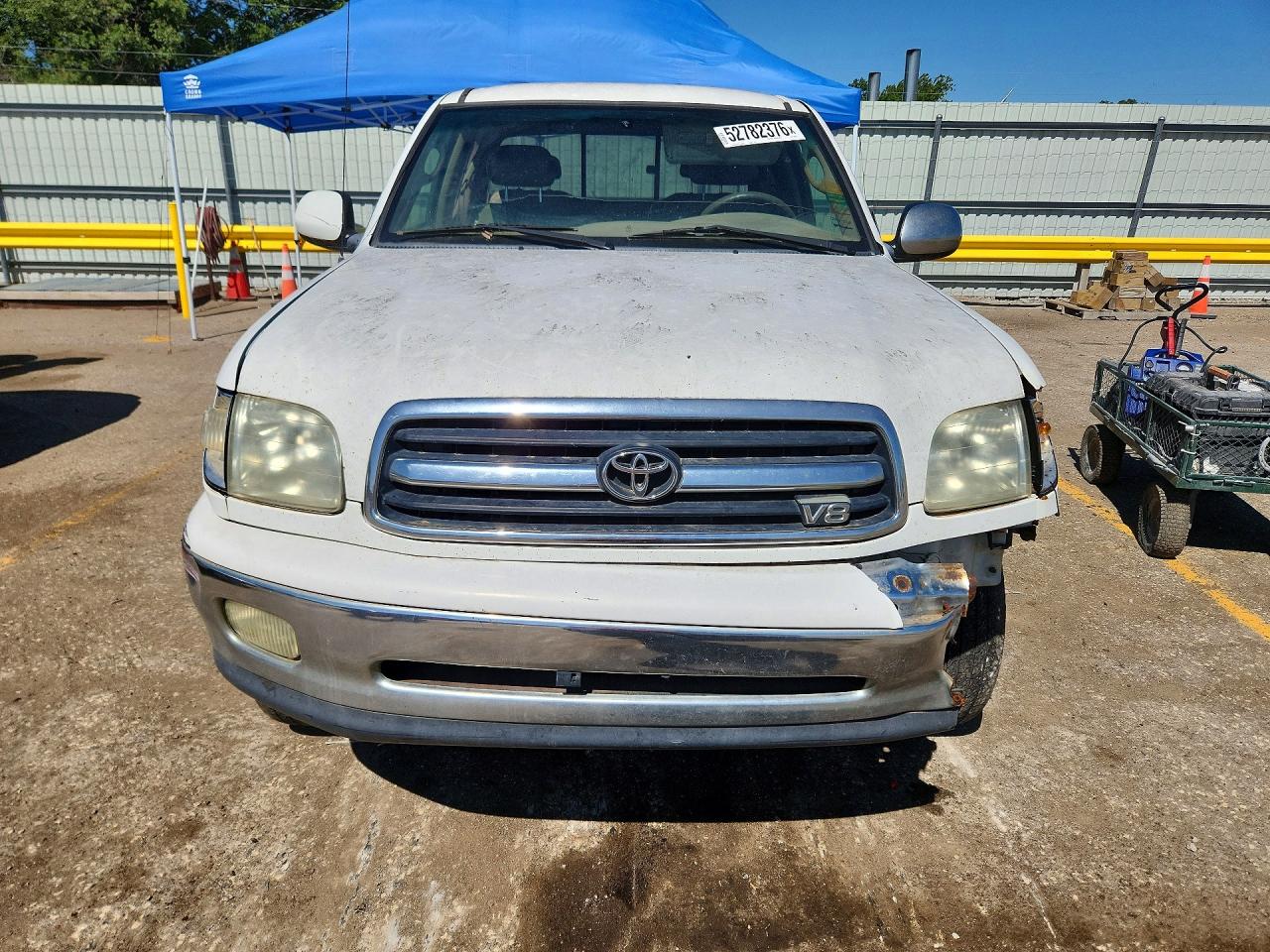2001 Toyota Tundra Access Cab Limited White vin: 5TBRT38101S179595