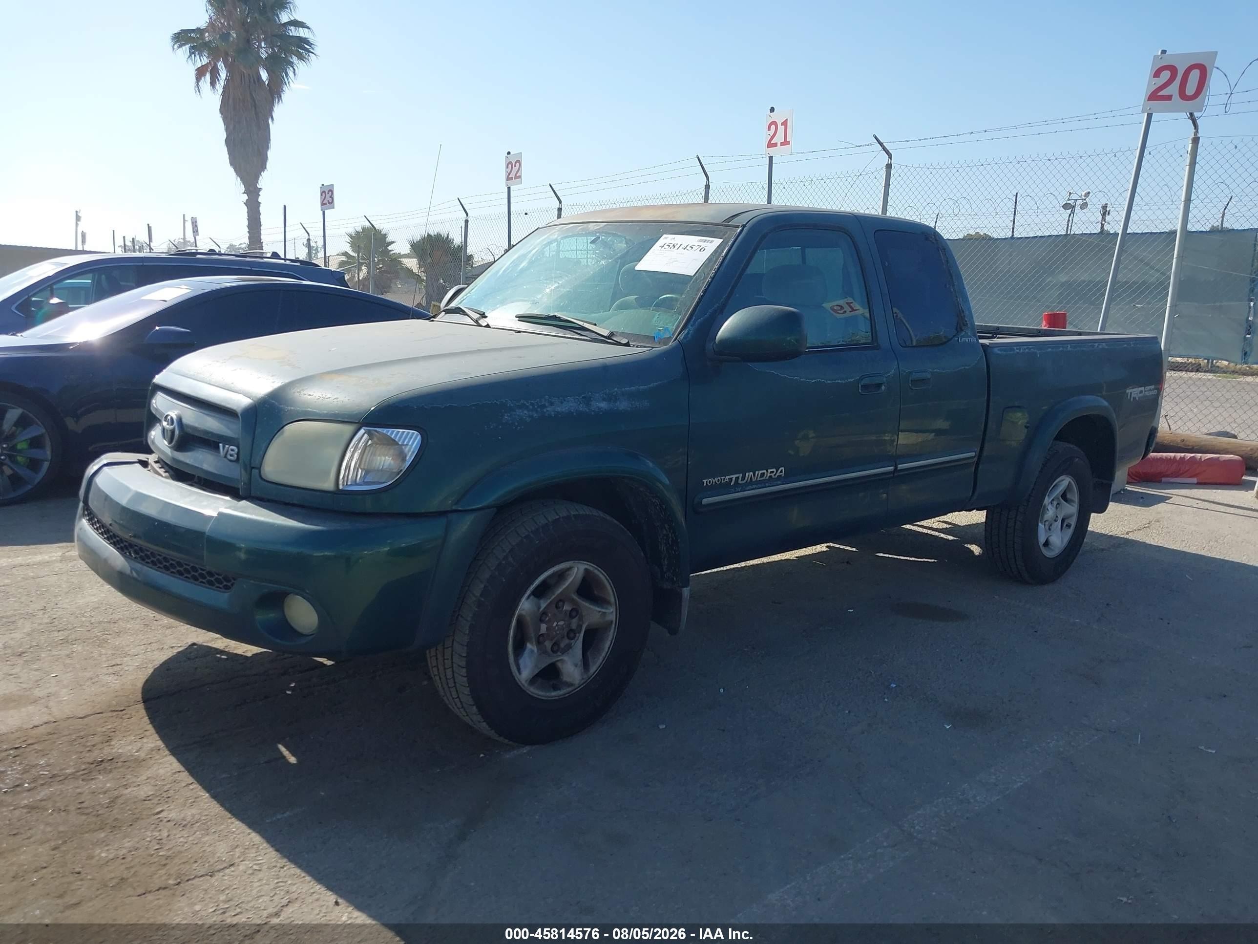 2004 Toyota Tundra Ltd V8 Green vin: 5TBRT38134S450654
