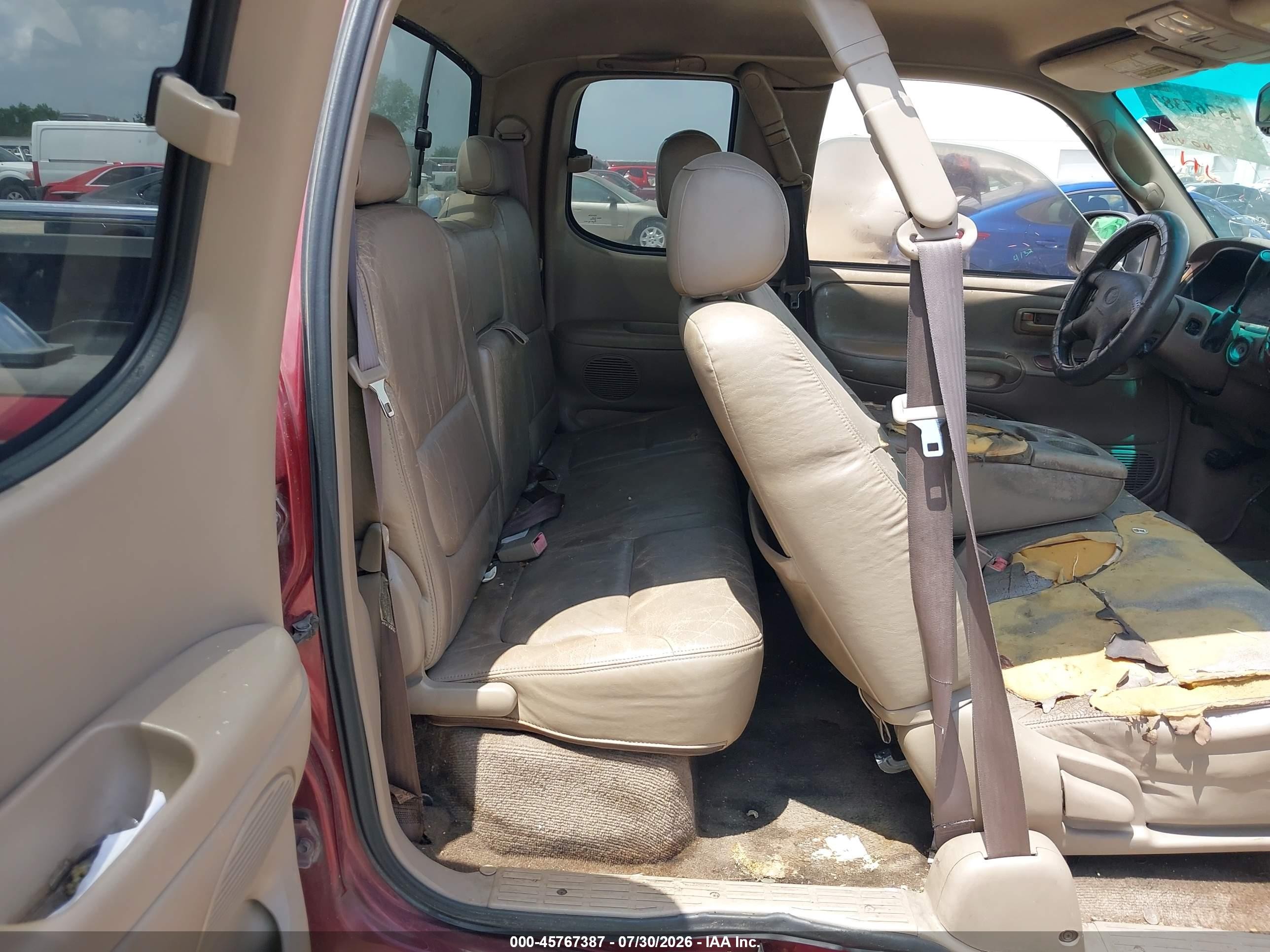 2002 Toyota Tundra Ltd V8 Burgundy vin: 5TBRT38142S254980