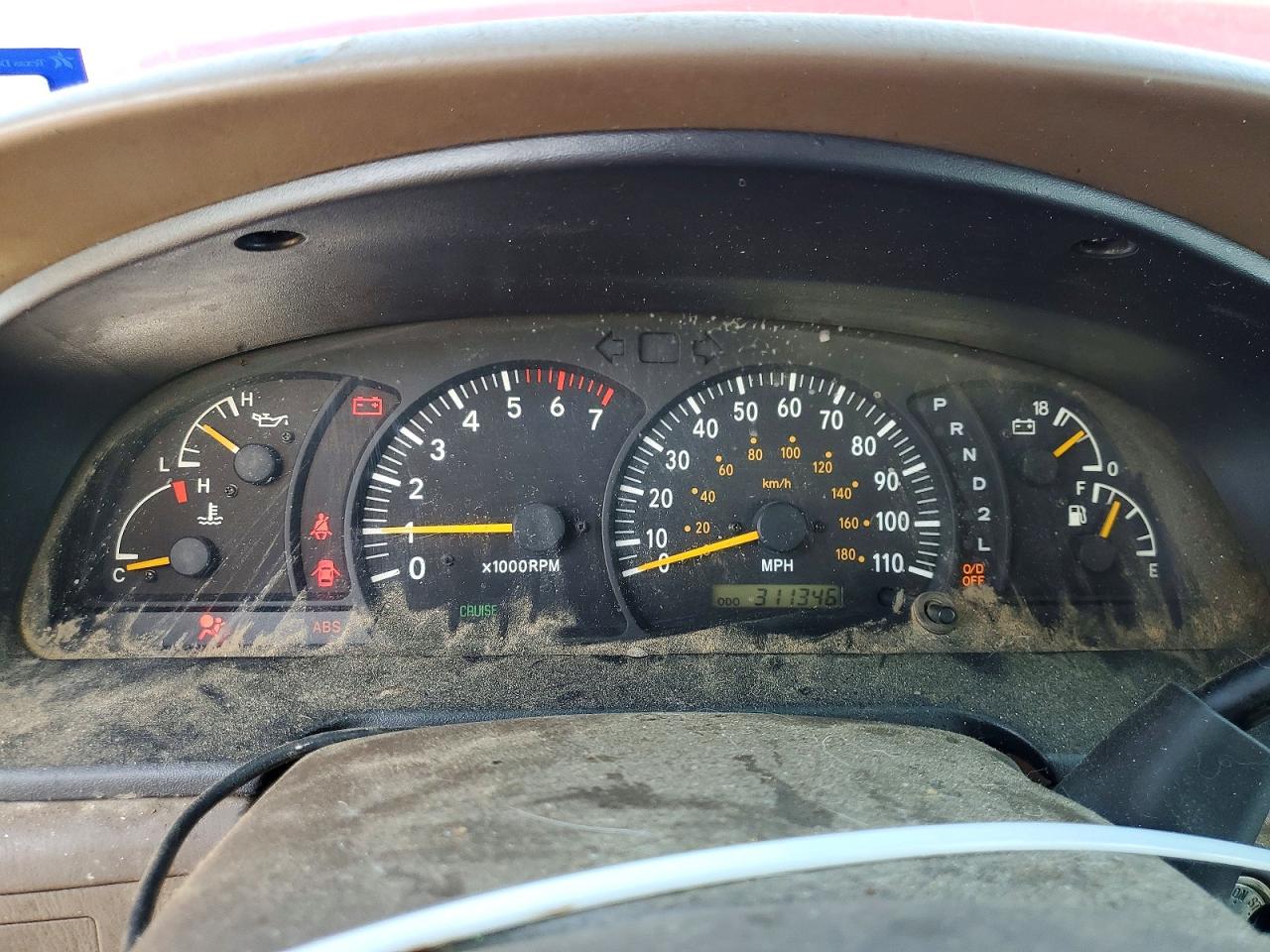 2001 Toyota Tundra Access Cab Limited Темно-бордовый vin: 5TBRT38151S170441