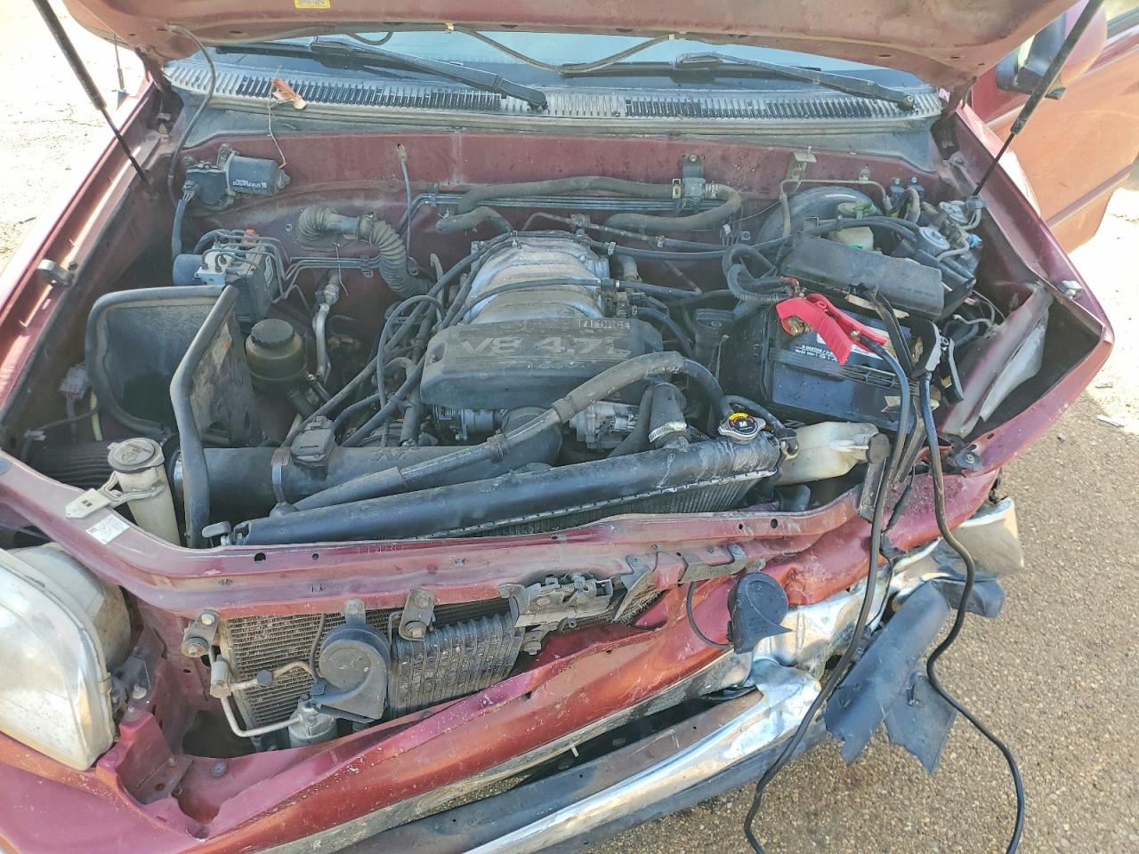2001 Toyota Tundra Access Cab Limited Темно-бордовый vin: 5TBRT38151S170441