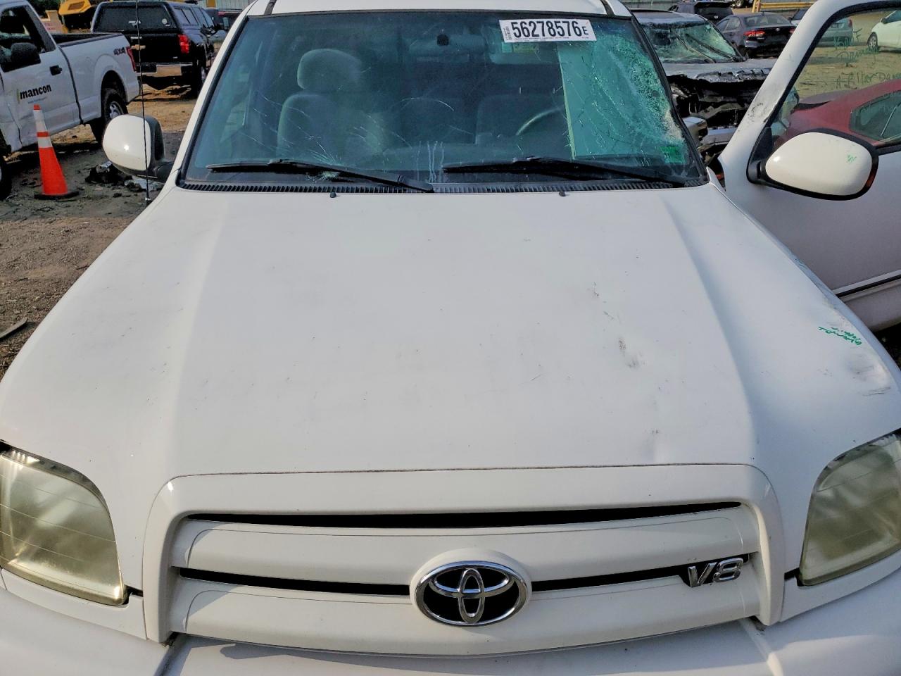 2003 Toyota Tundra Access Cab Limited White vin: 5TBRT38153S416908
