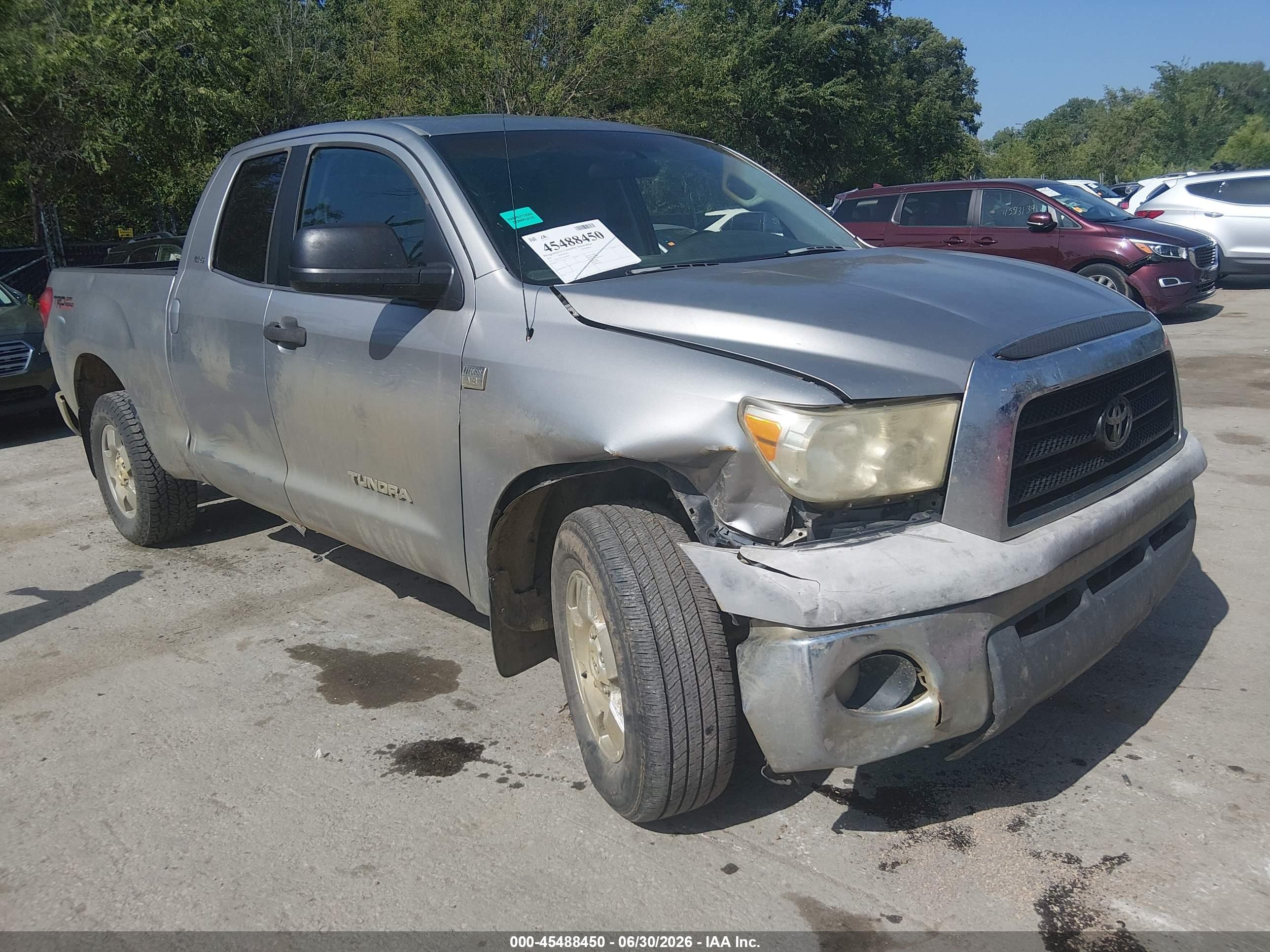 2007 Toyota Tundra Sr5 4.7l V8 Brown vin: 5TBRT54157S454923