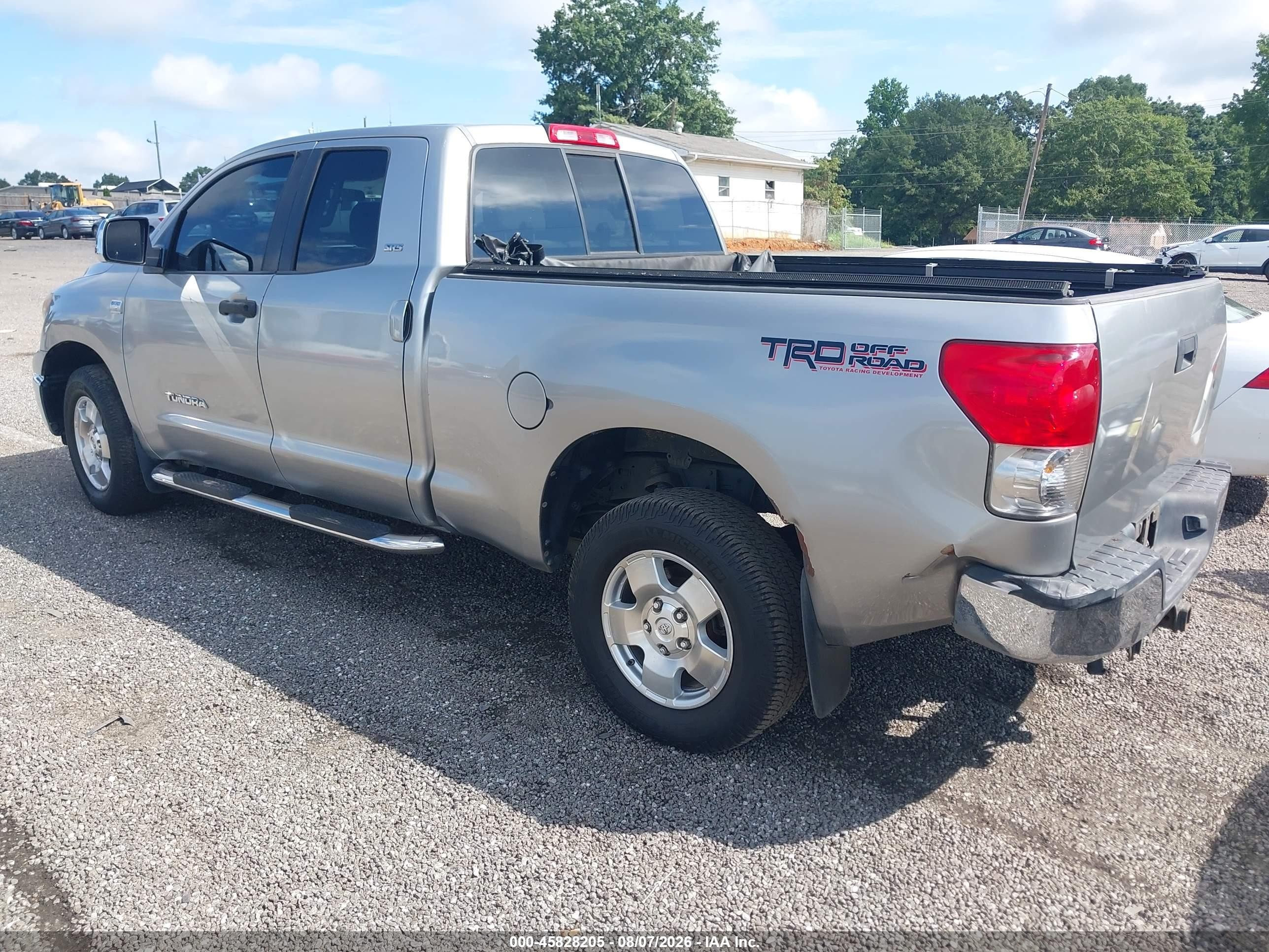 2007 Toyota Tundra Sr5 4.7l V8 Silver vin: 5TBRT54177S451697