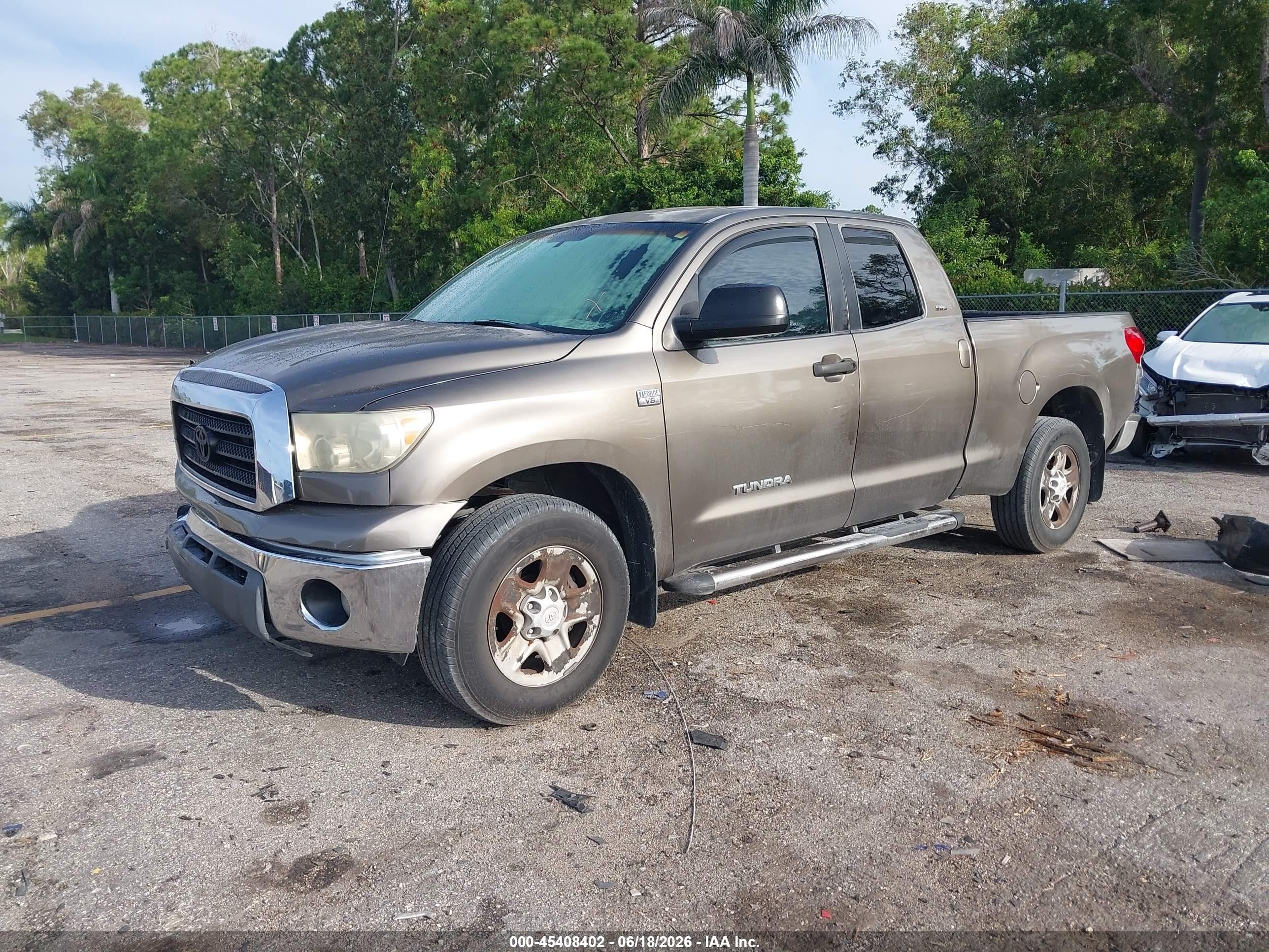 2008 Toyota Tundra Sr5 4.7l V8 Brown vin: 5TBRT541X8S458323