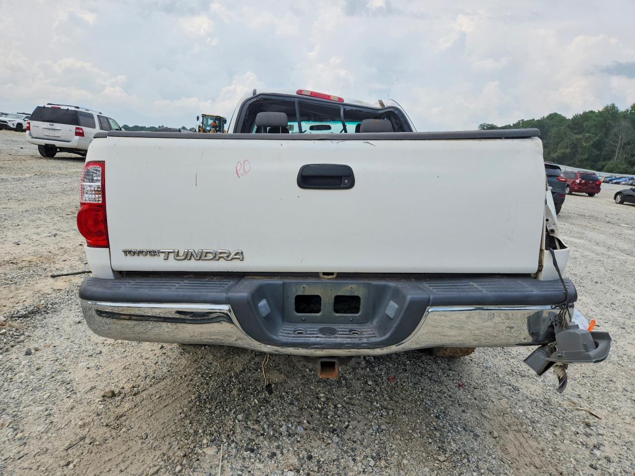 2006 Toyota Tundra Sr5 White vin: 5TBRU34106S480149