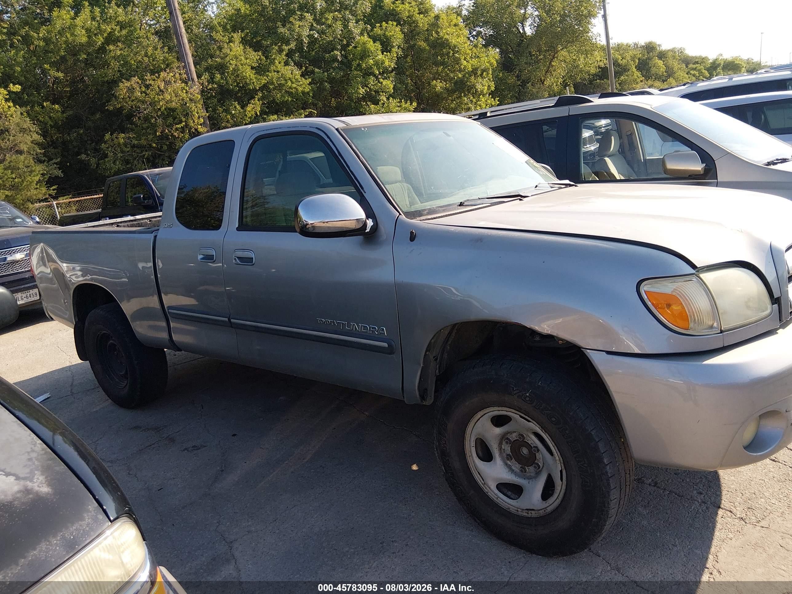 2006 Toyota Tundra Sr5 Gray vin: 5TBRU34116S463702