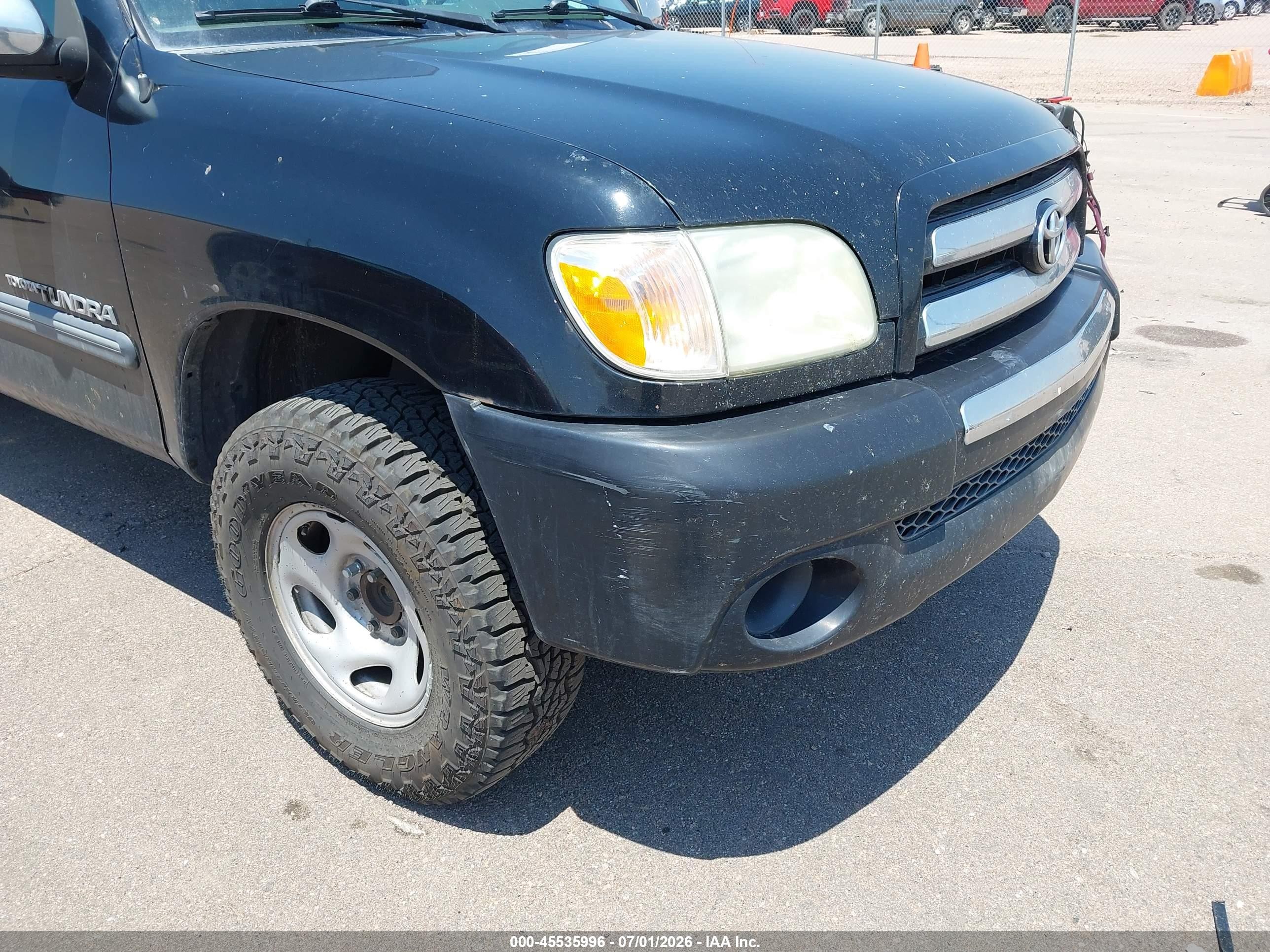 2006 Toyota Tundra Sr5 Black vin: 5TBRU34136S463815