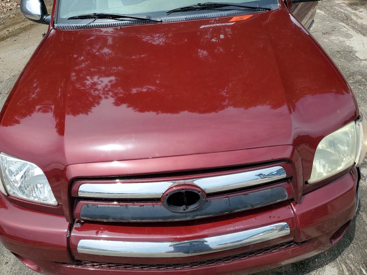 2006 Toyota Tundra Sr5 Burgundy vin: 5TBRU34196S483406