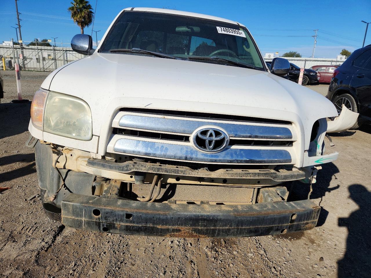 2005 Toyota Tundra Access Cab Sr5 White vin: 5TBRU341X5S447822