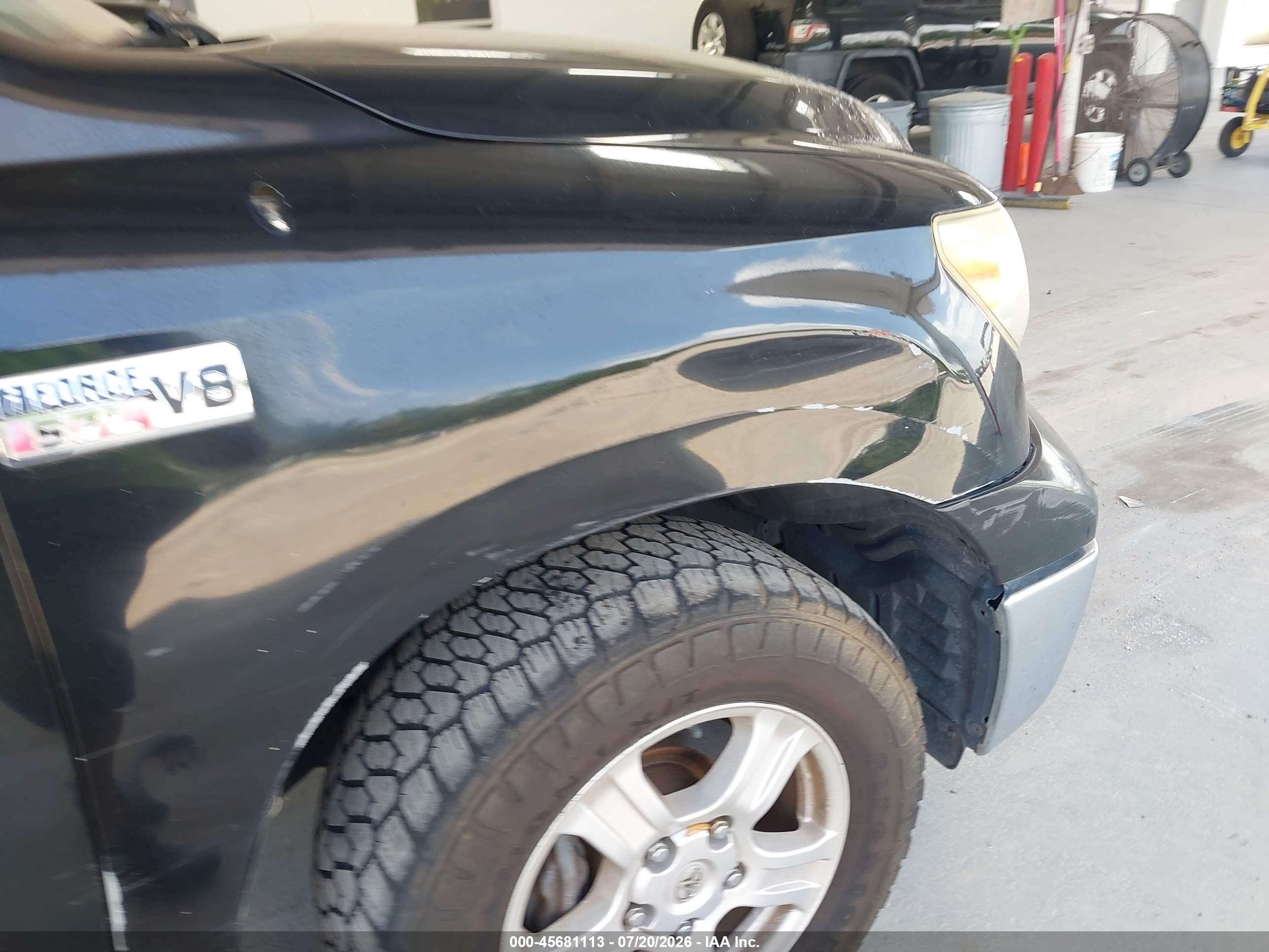 2008 Toyota Tundra Sr5 5.7l V8 Black vin: 5TBRV54138S475099