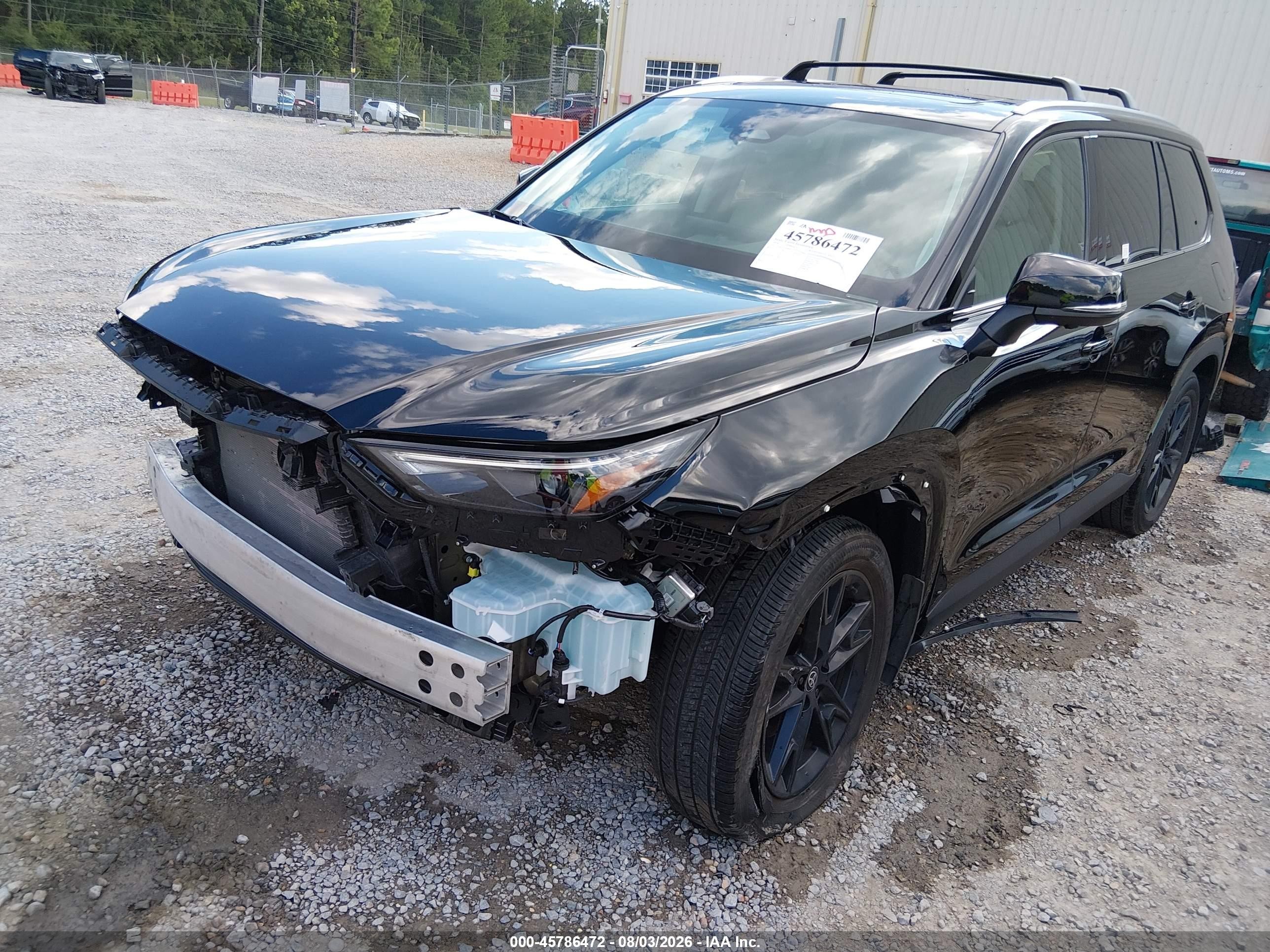 2024 Toyota Grand Highlander Limited Black vin: 5TDAAAA50RS014265