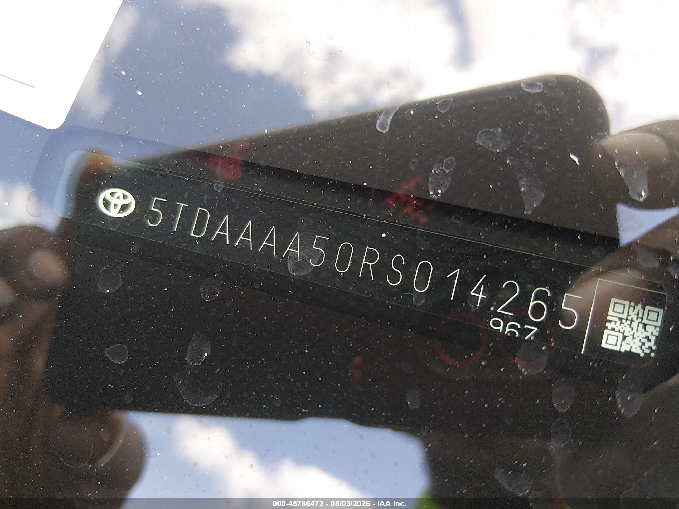 2024 Toyota Grand Highlander Limited Black vin: 5TDAAAA50RS014265